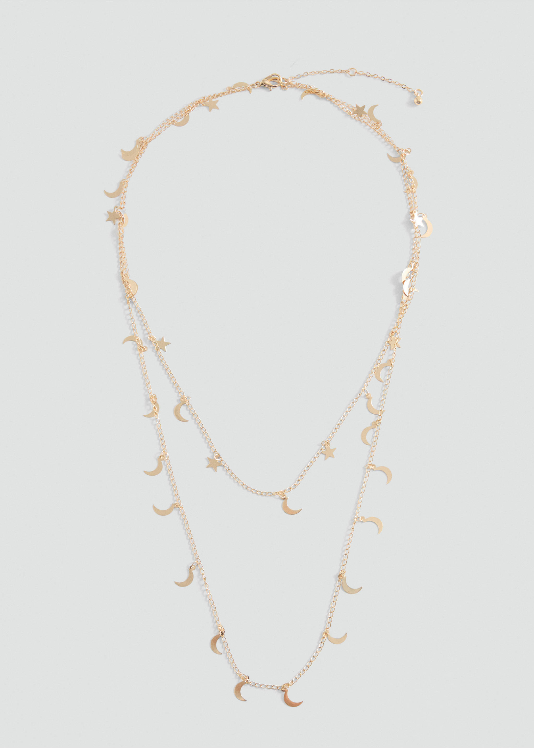 Combined chain necklace - Article without model, Gold. Ref: 87000443-00.