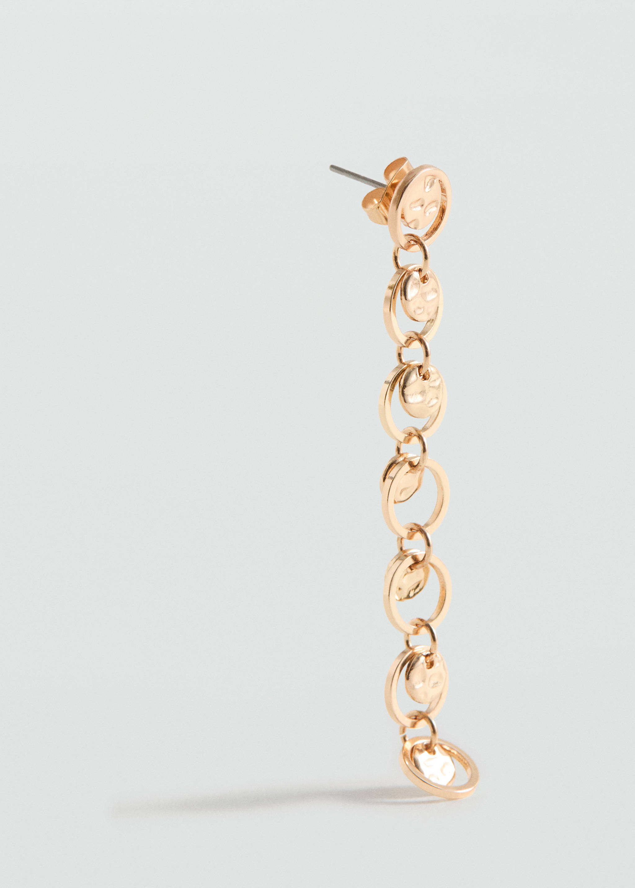 Lange kreisförmige Ohrringe - Mittlere Ansicht