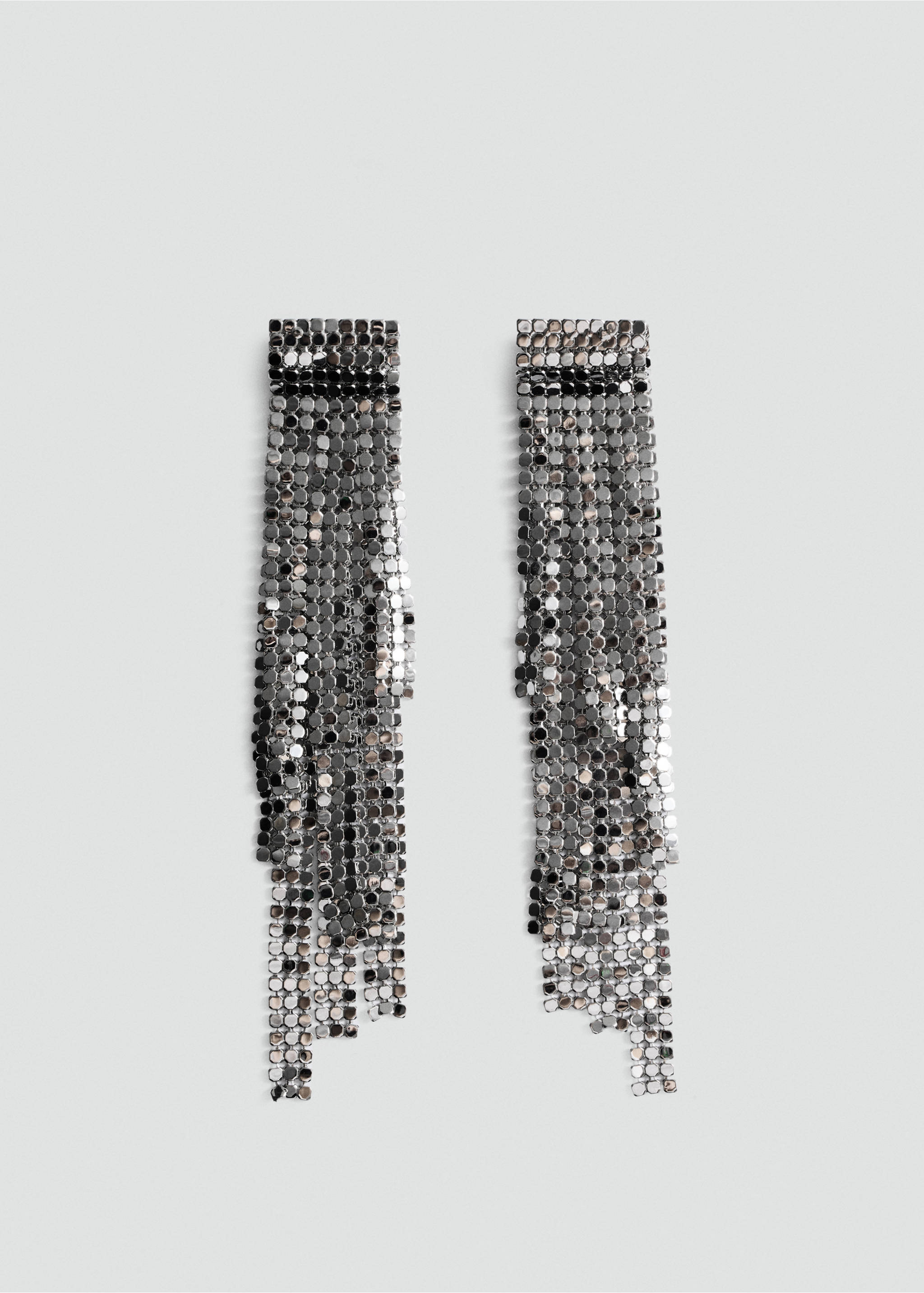 Boucles d’oreilles cascade brillantes - Article sans modèle, Argent. Ref: 87000452-00.