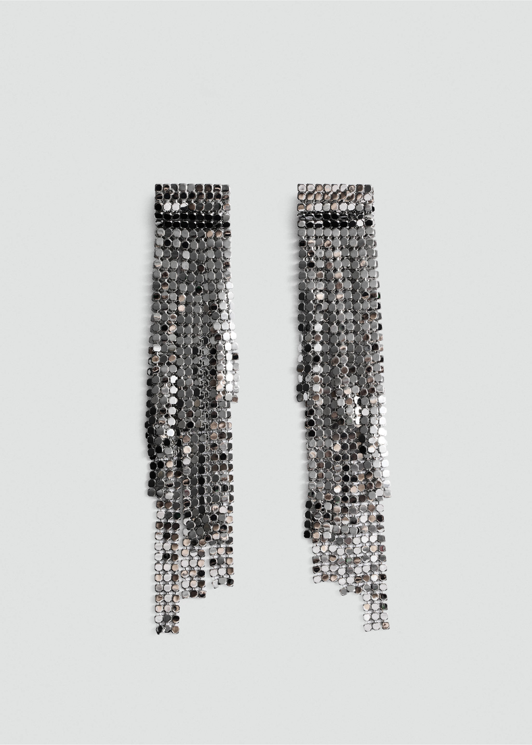 Boucles d’oreilles cascade brillantes - Article sans modèle, Argent. Ref: 87000452-00.