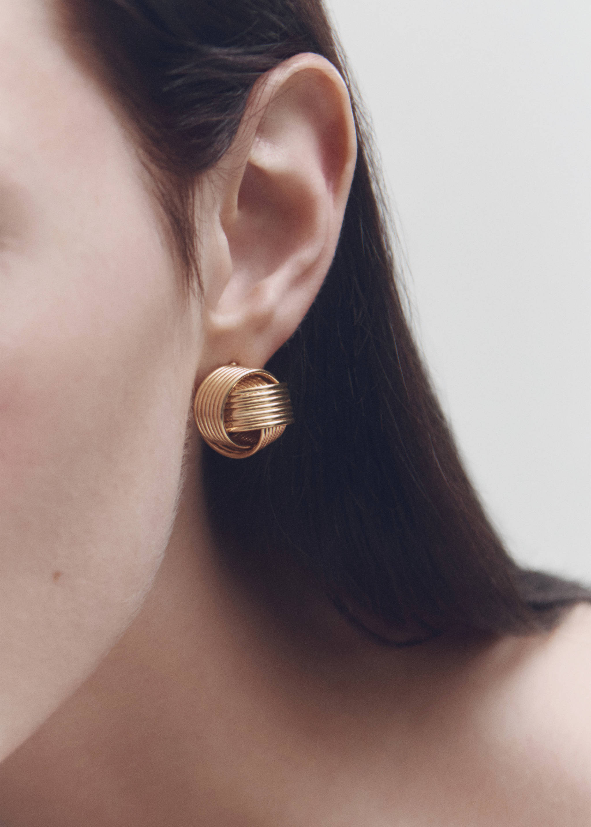 Pendientes circulares entrelazados - Plano general