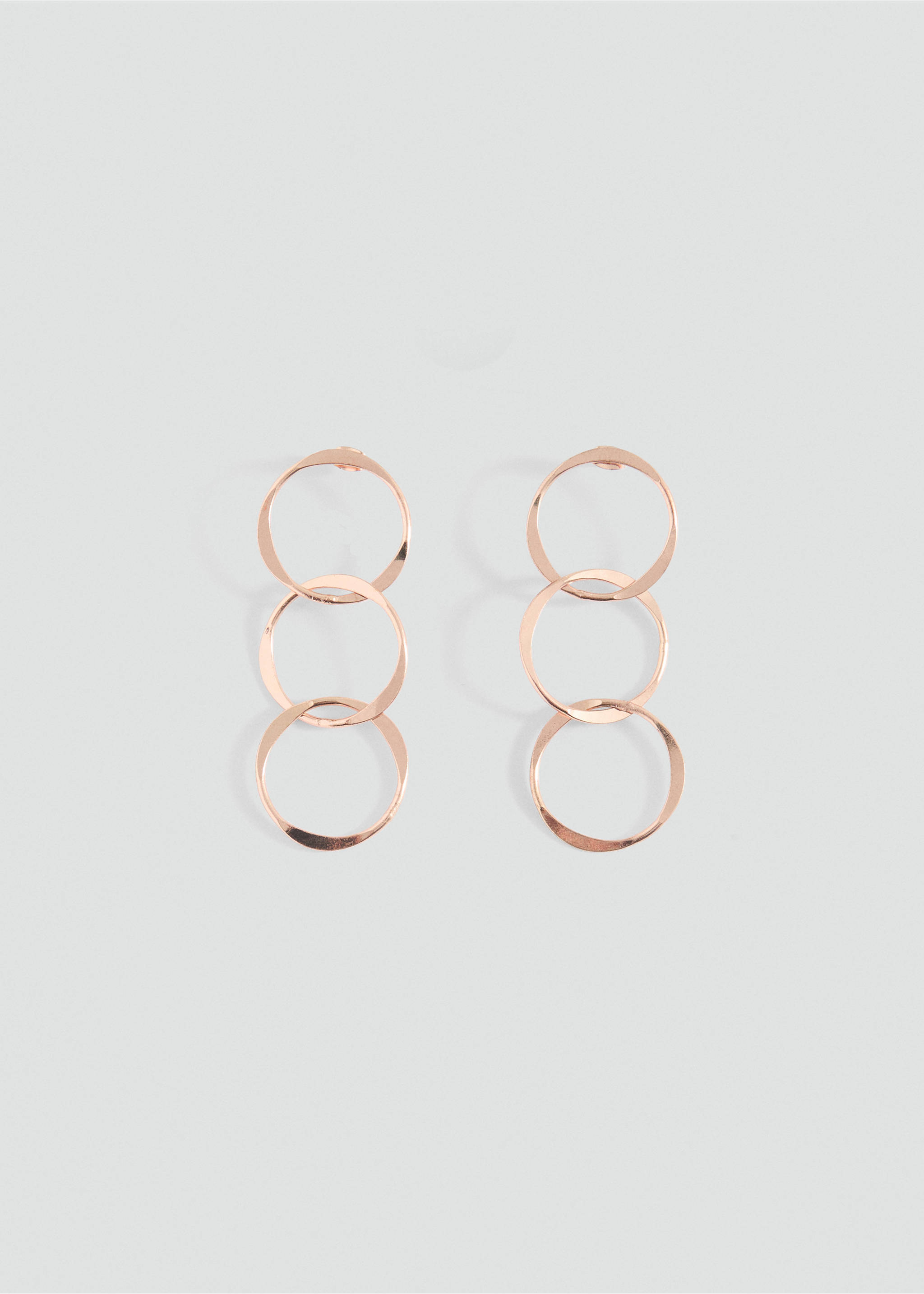 Intertwined hoop earrings - Article without model, Gold. Ref: 87000470-00.