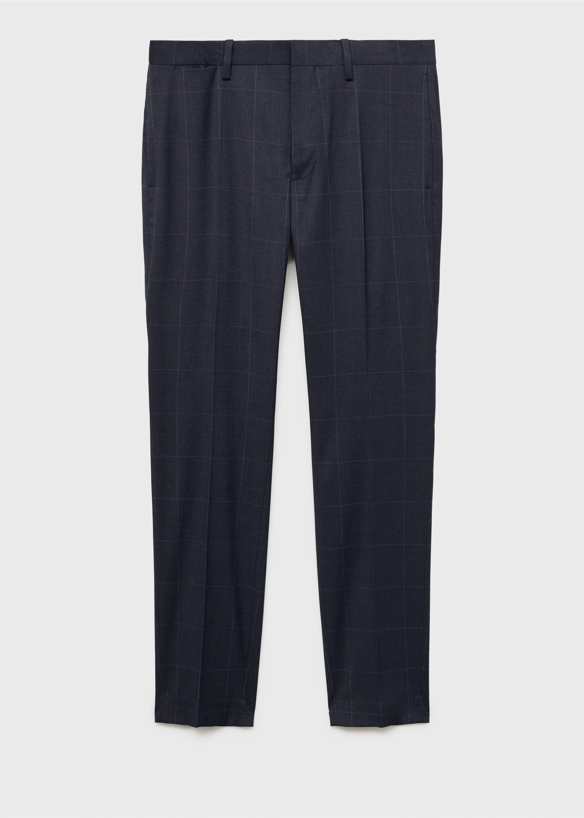 Stretch fabric super slim-fit suit trousers - Article without model, Dark Navy. Ref: 87000591-00.