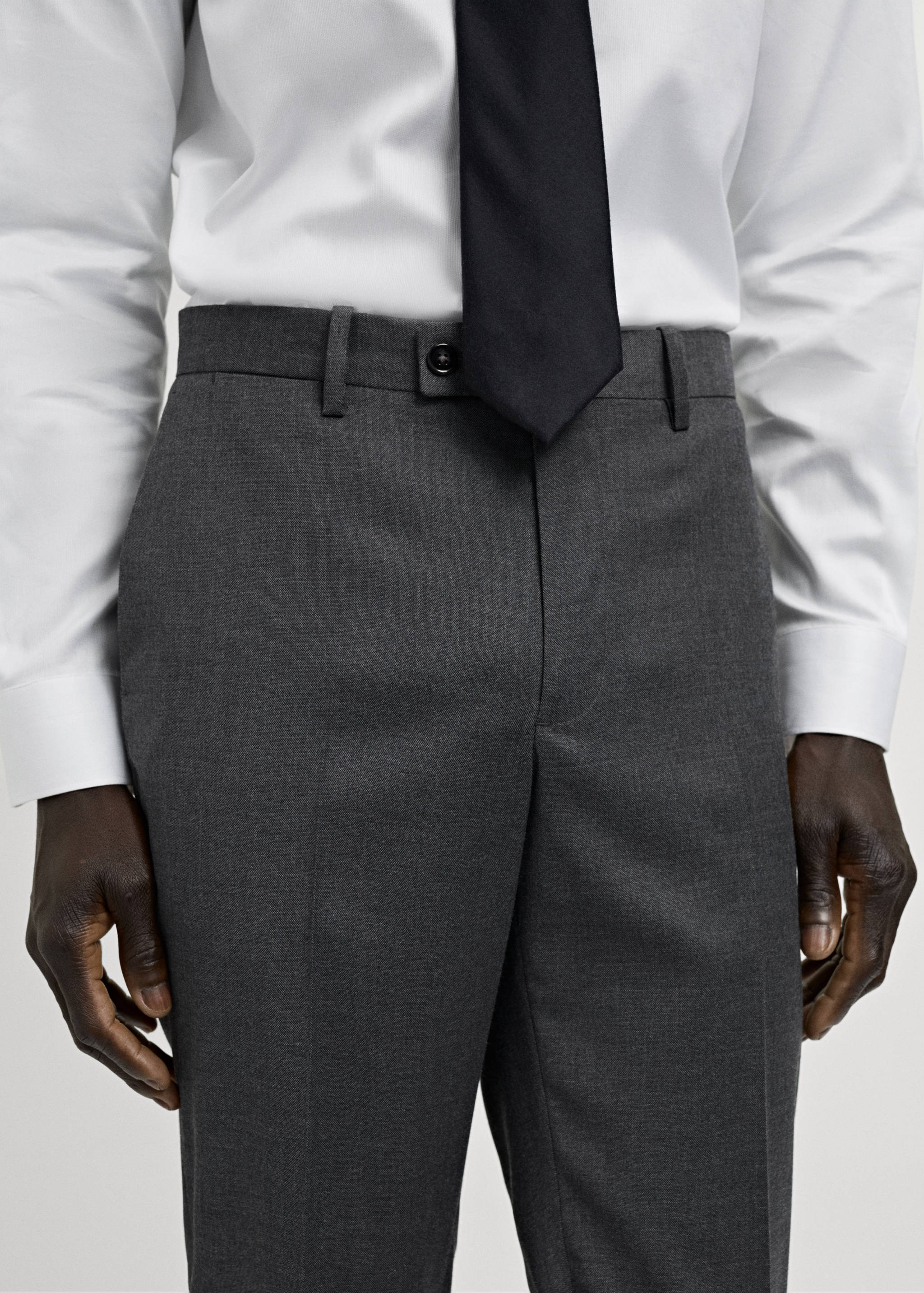 Milan slim-fit suit trousers - Details of the article 1