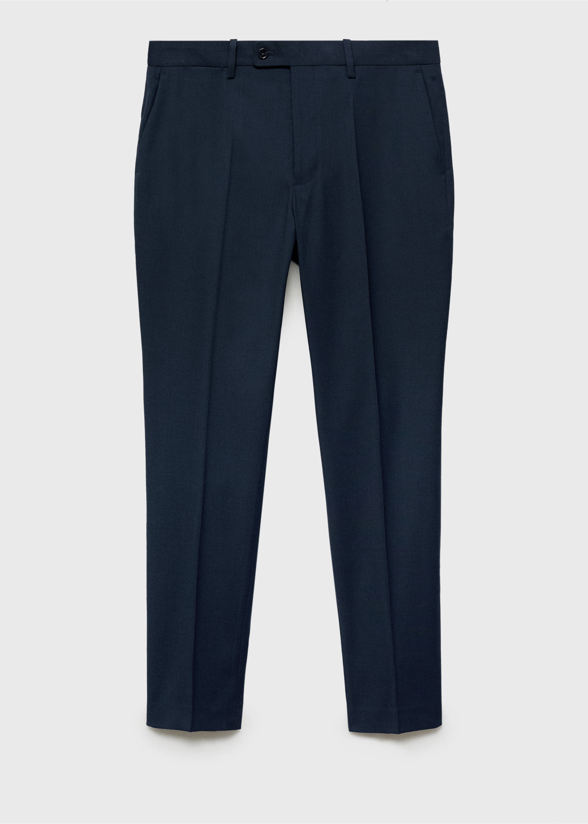 Milan slim-fit suit trousers - Article without model, Dark Navy. Ref: 87000593-00.