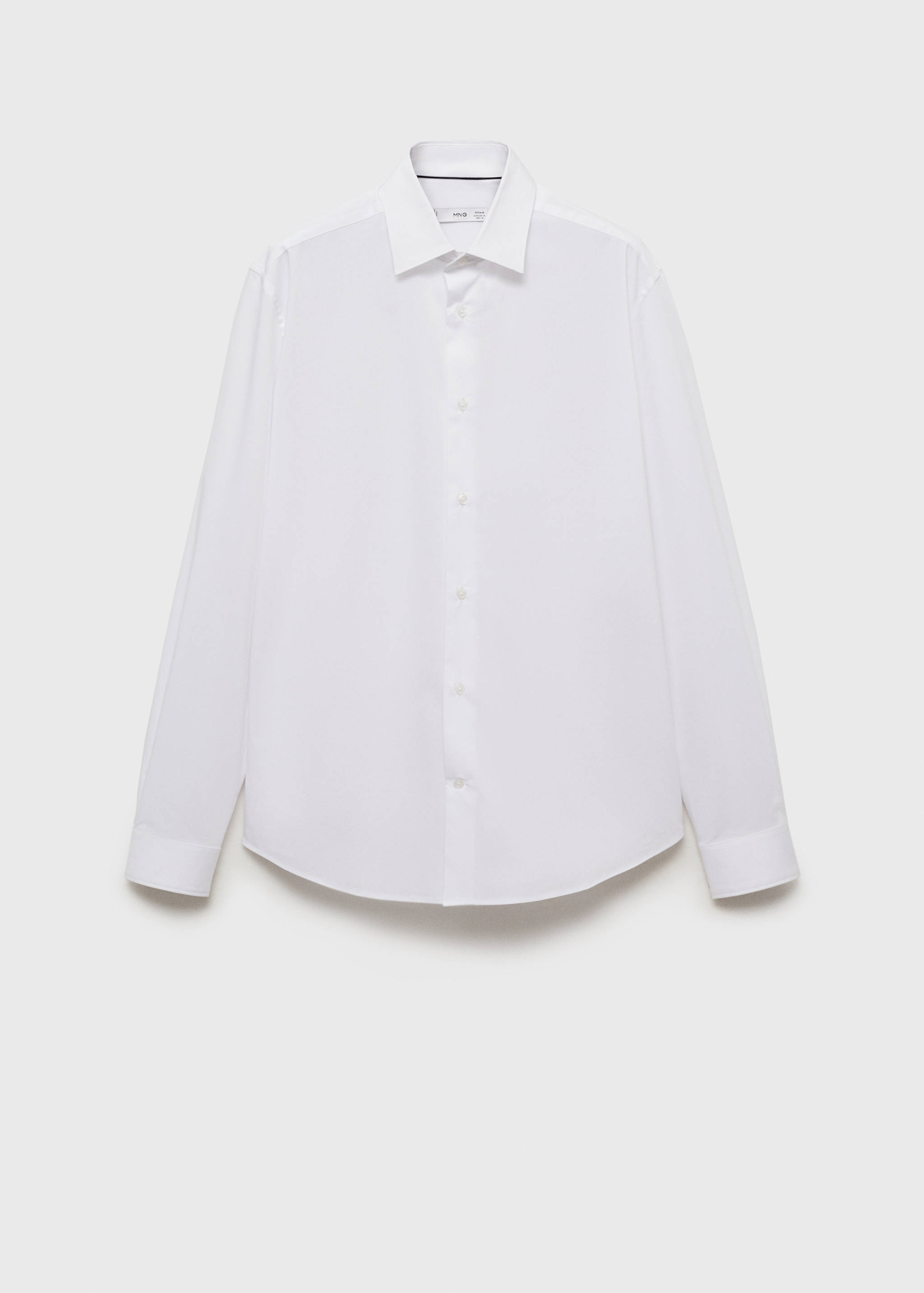 Regular-fit stretch cotton shirt - Article without model