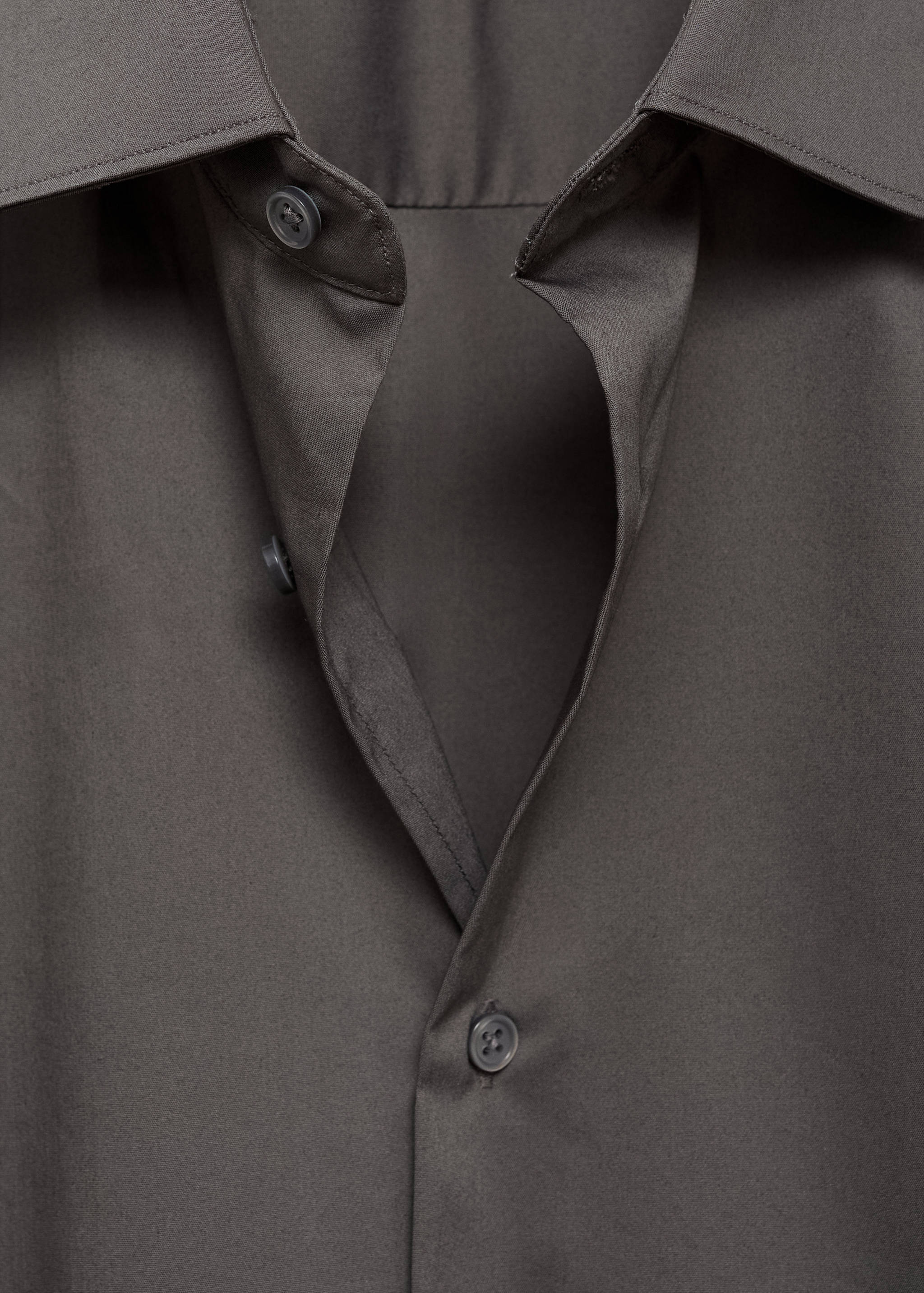 Regular-fit stretch cotton shirt - Details of the article 8