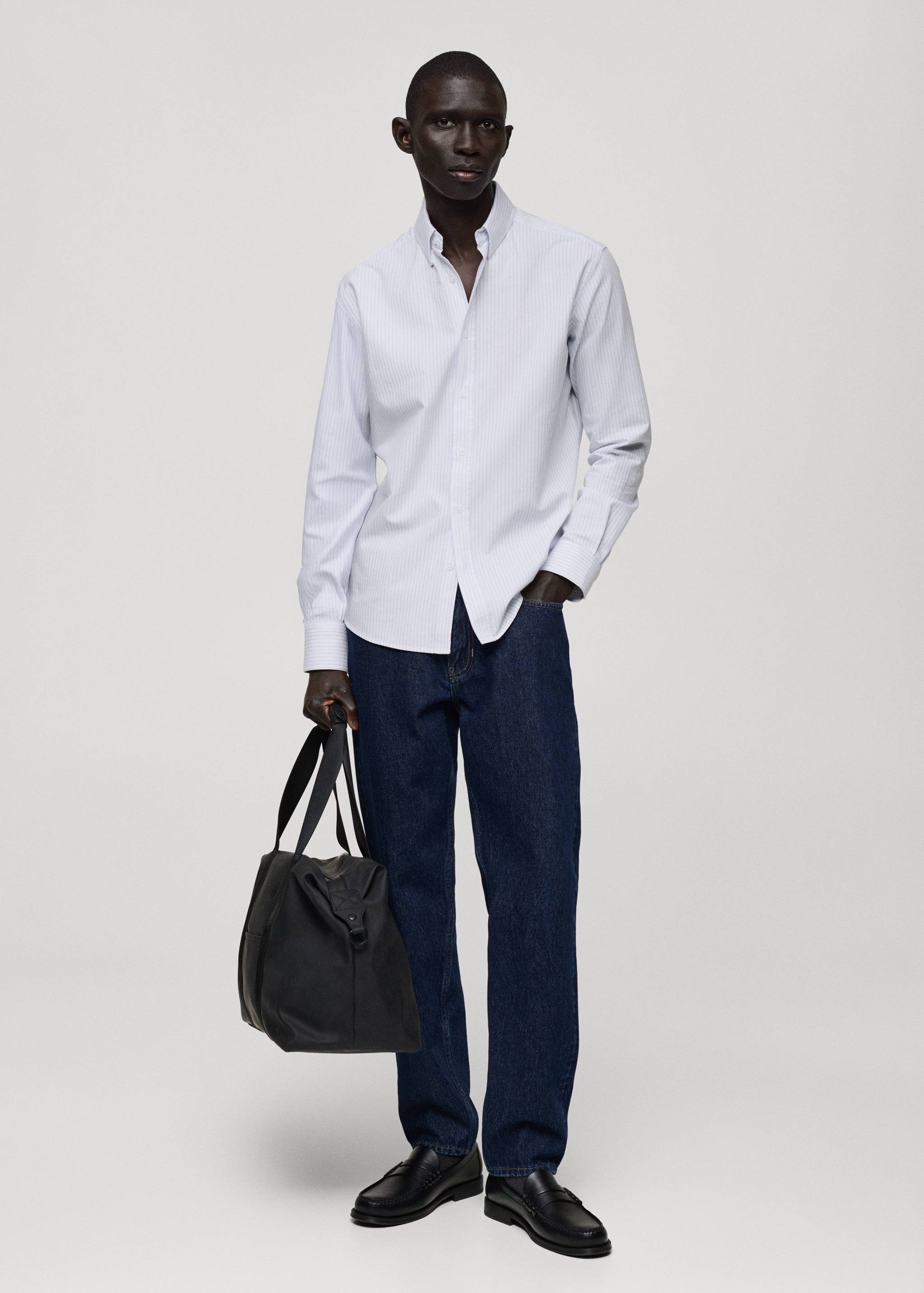 100% cotton striped shirt - General plane