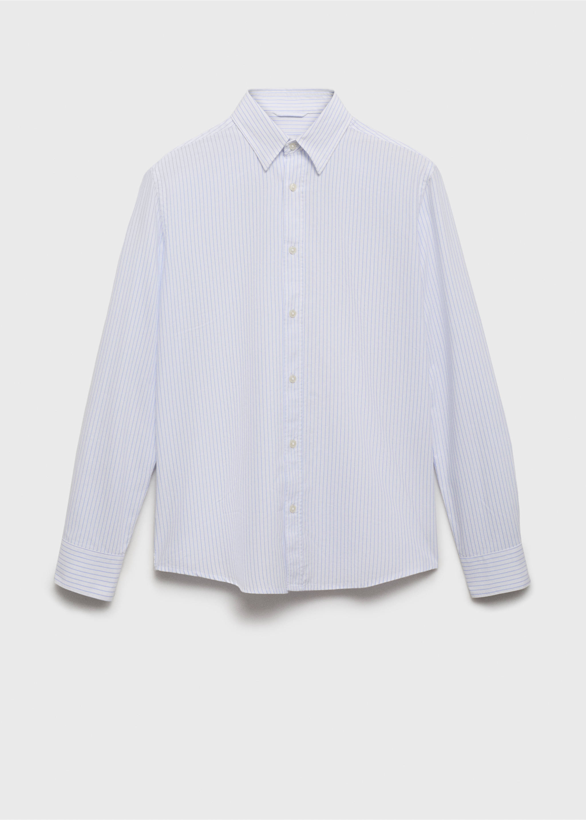100% cotton striped shirt - Article without model, White. Ref: 87000603-00.