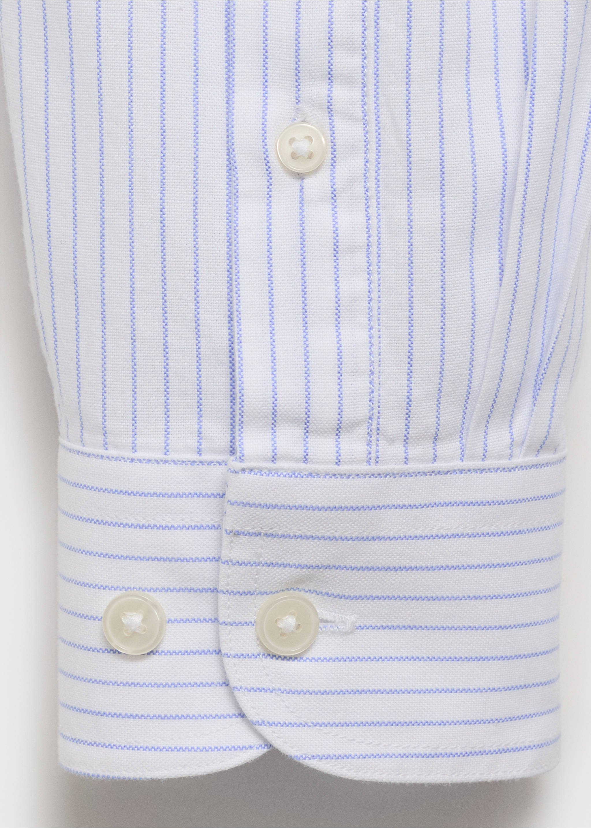 100% cotton striped shirt - Details of the article 0, White. Ref: 87000603-00.
