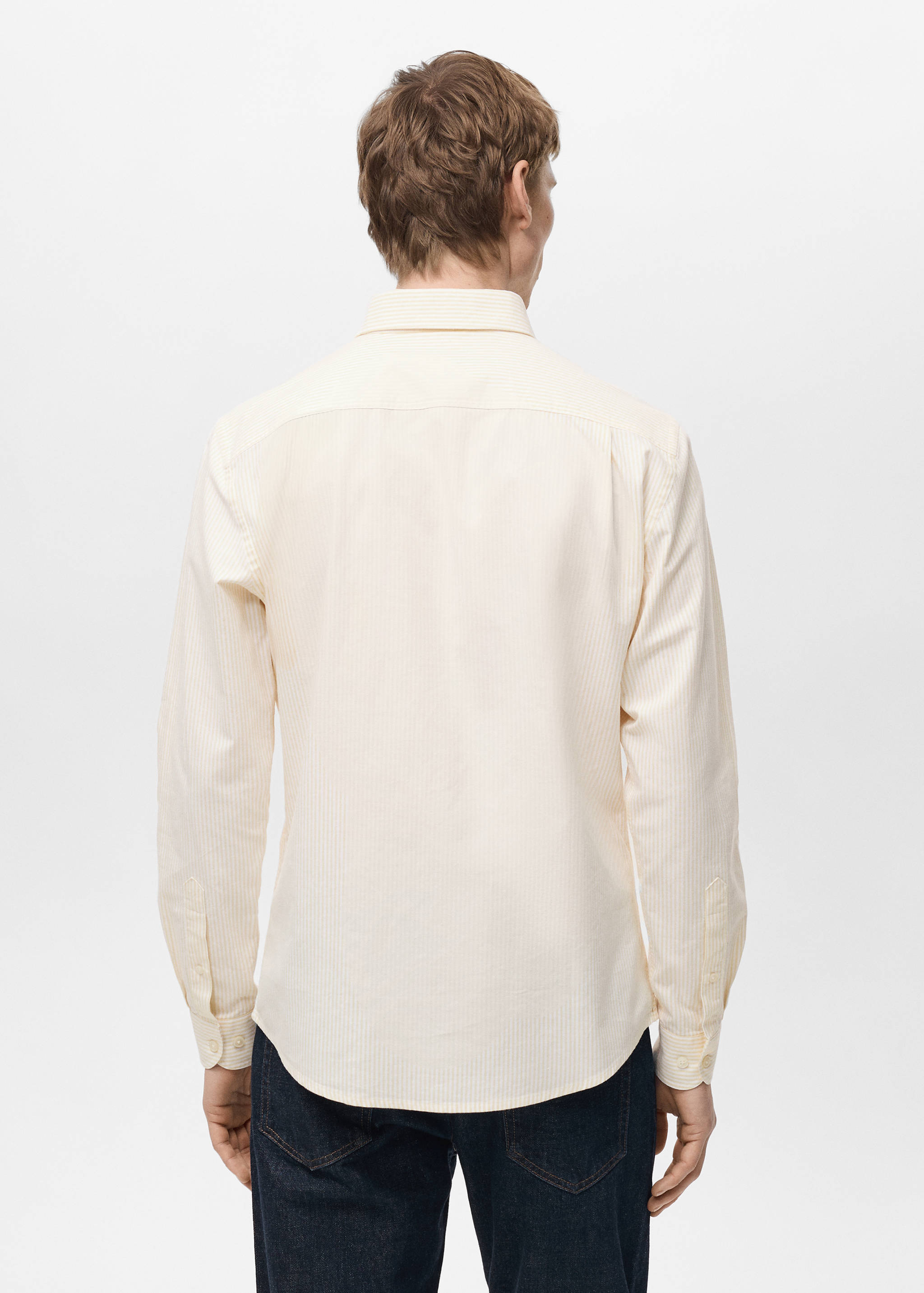 100% cotton striped shirt - Reverse of the article