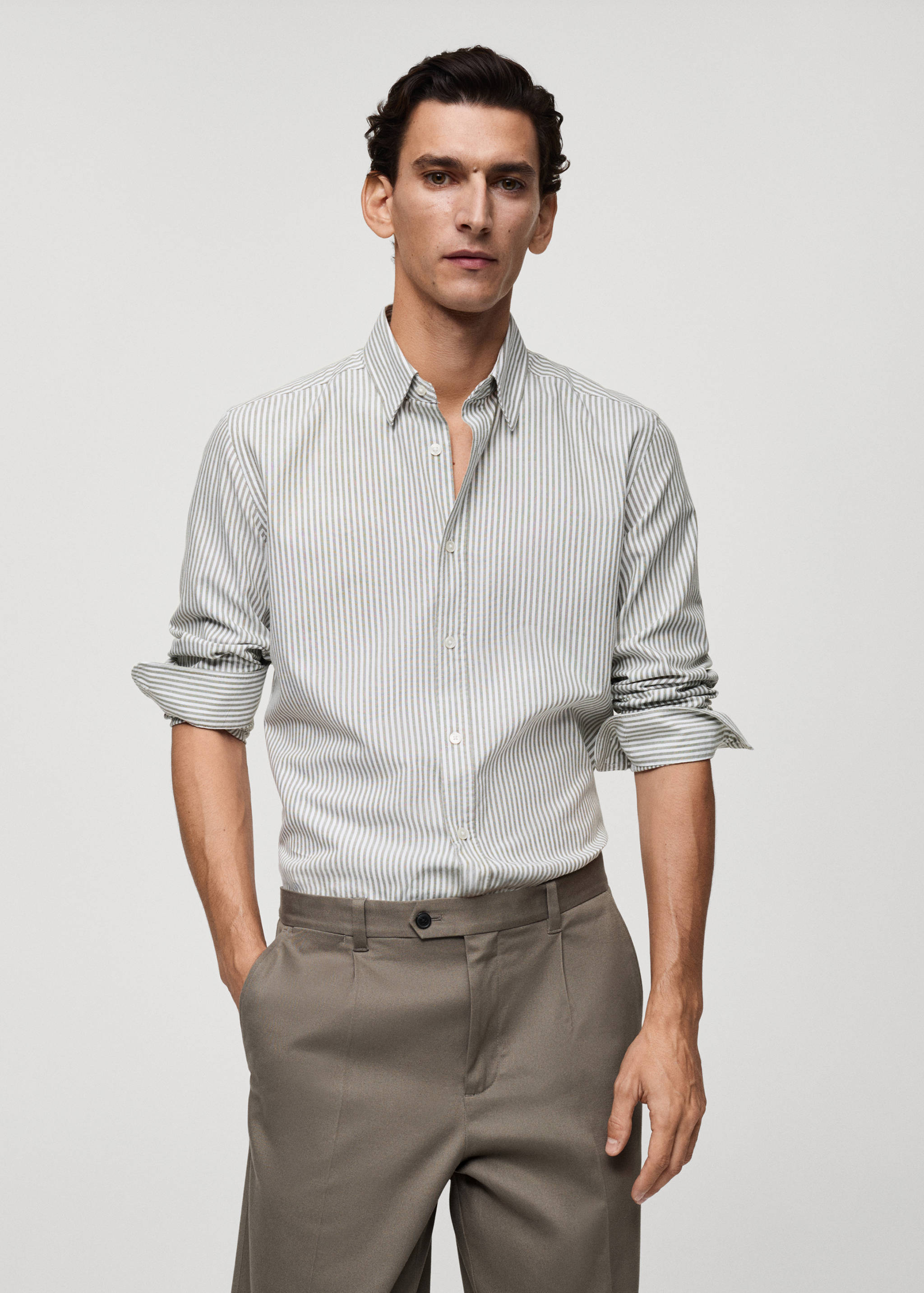 100% cotton striped shirt - Medium plane