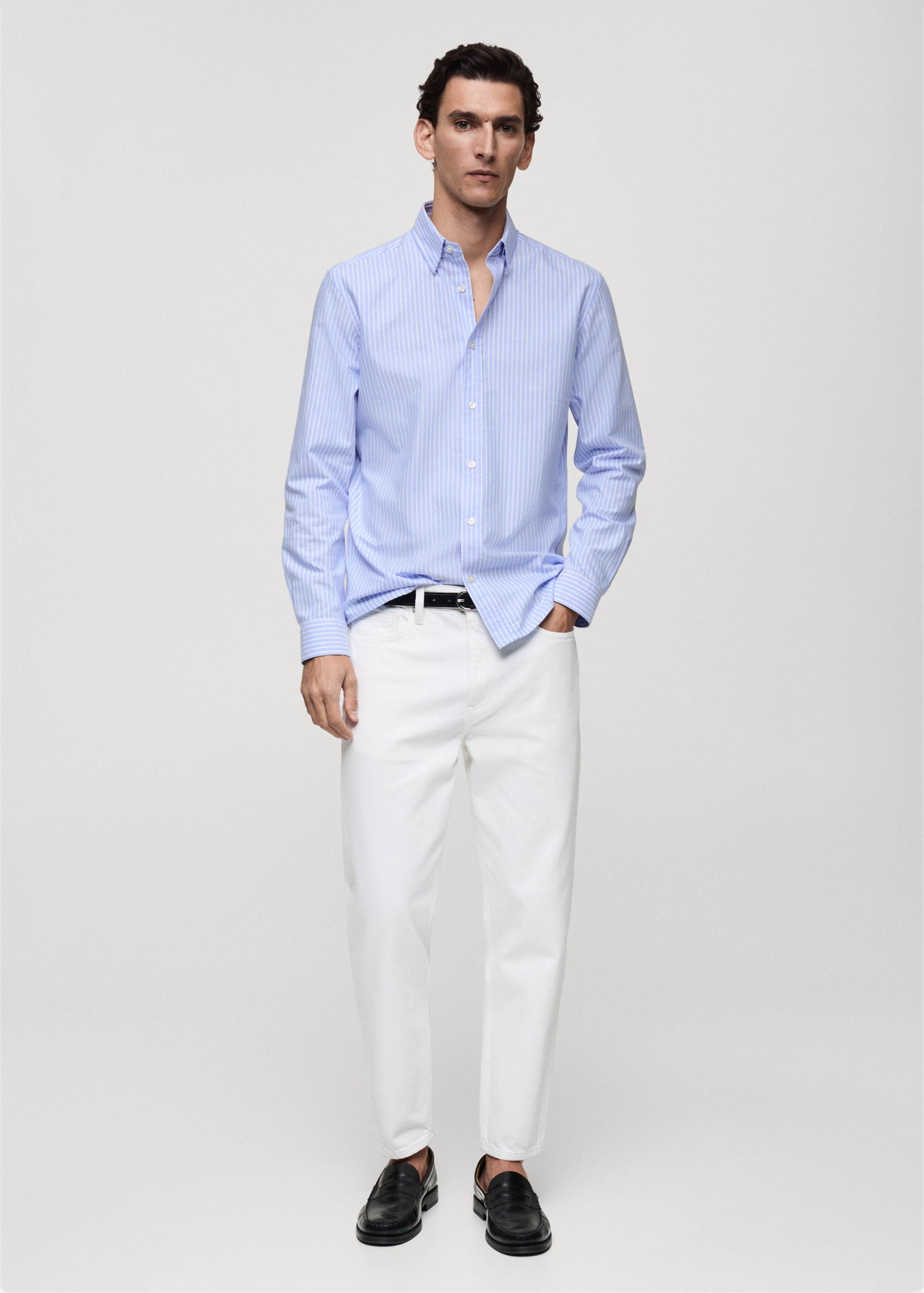 100% cotton striped shirt - General plane