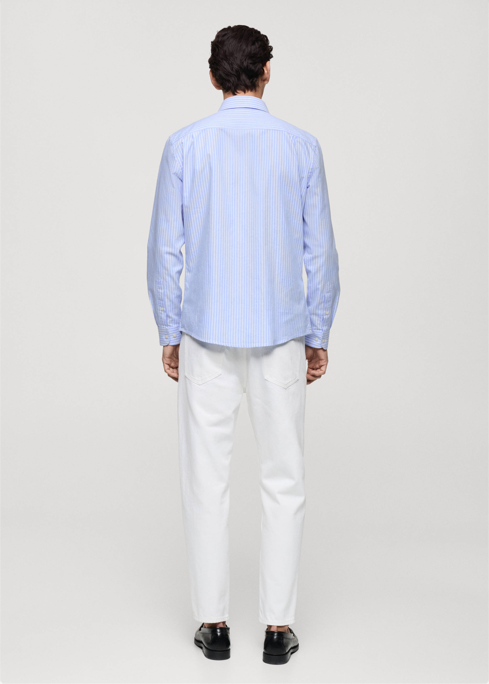 100% cotton striped shirt - Reverse of the article