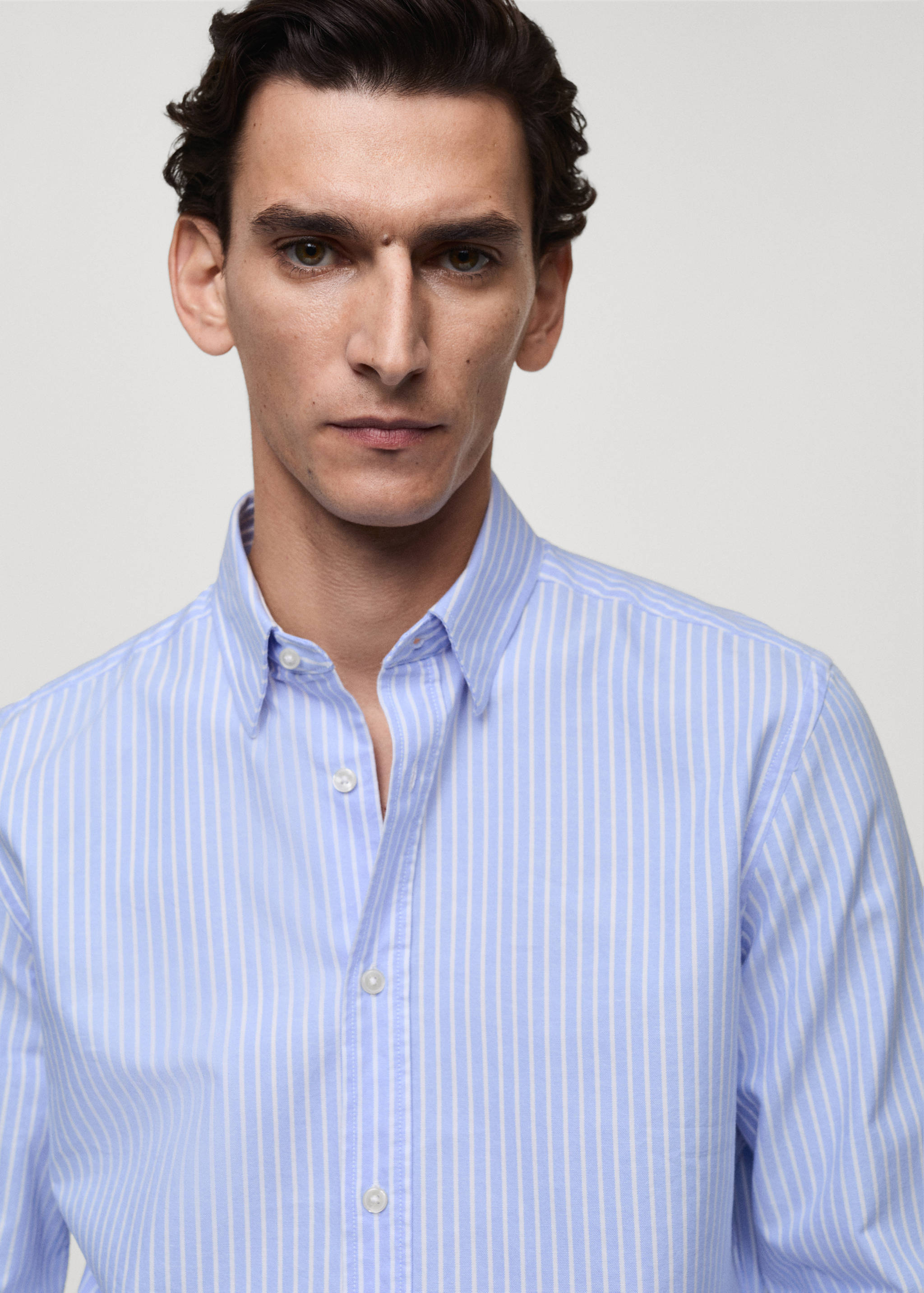 100% cotton striped shirt - Details of the article 1