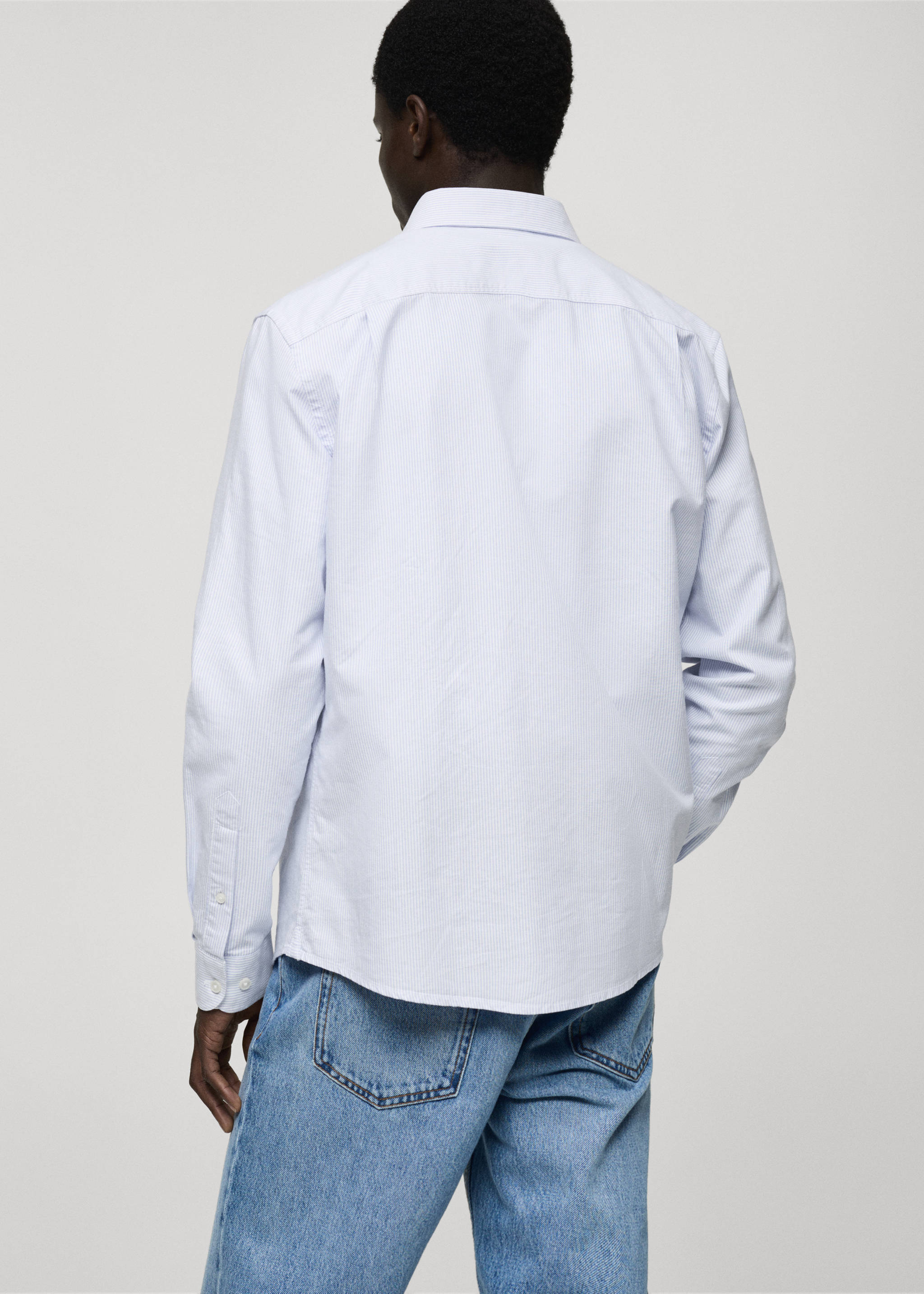 100% cotton striped shirt - Reverse of the article