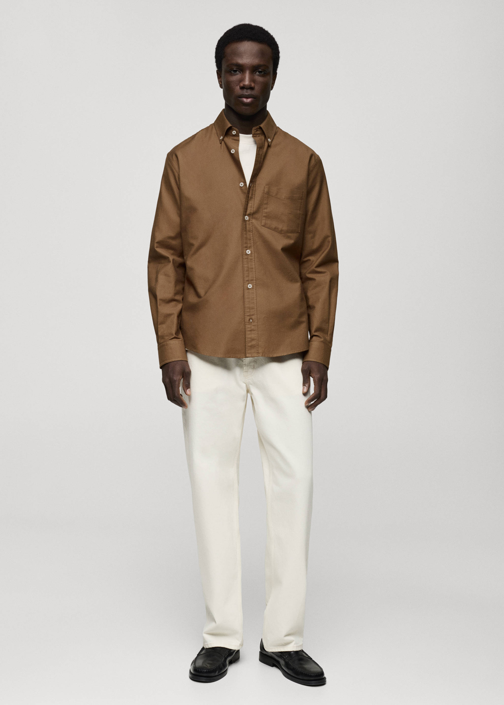 Camisa 100% cotó Òxford - Pla general