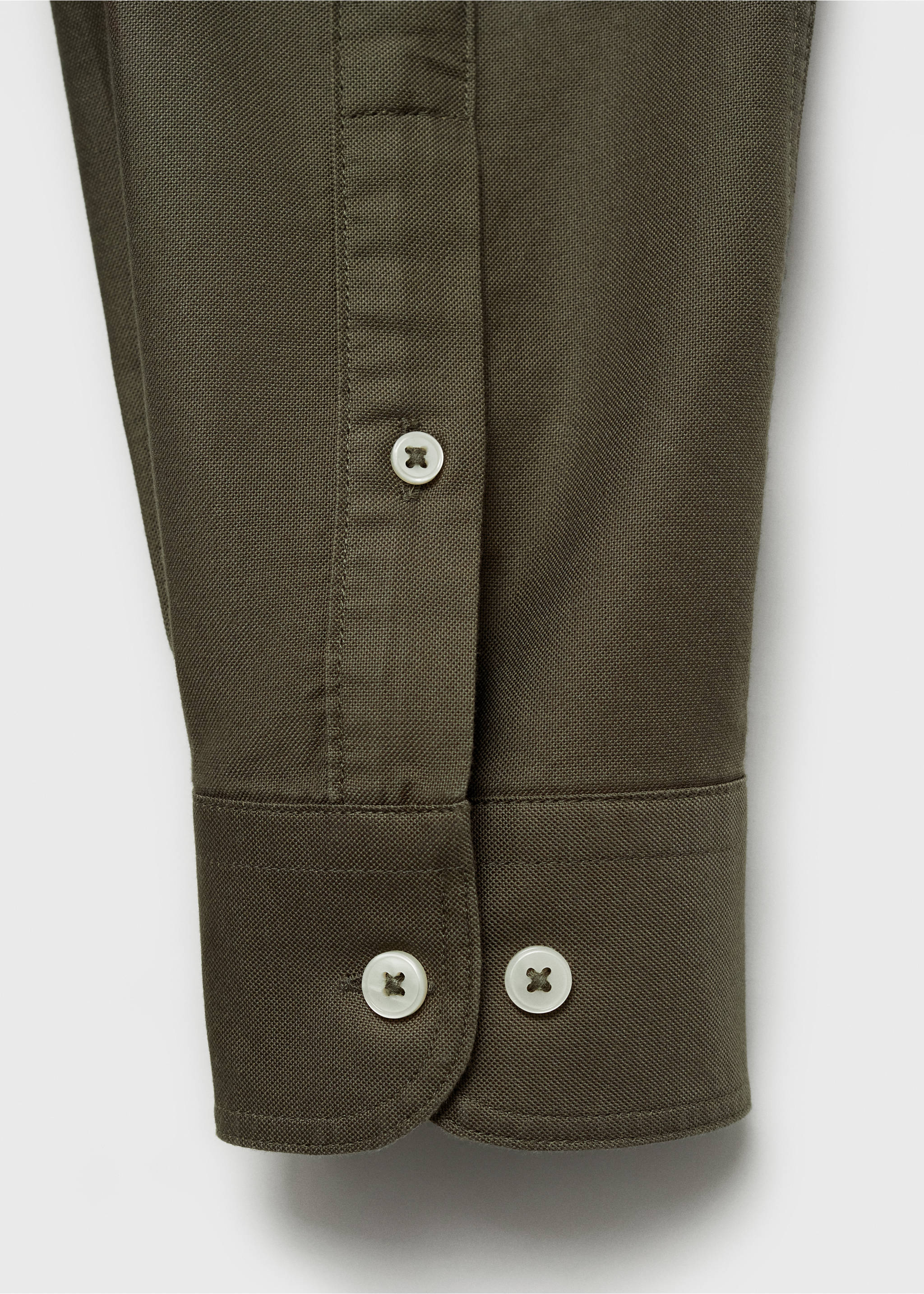 100% cotton Oxford shirt - Details of the article 0, Khaki. Ref: 87000604-00.