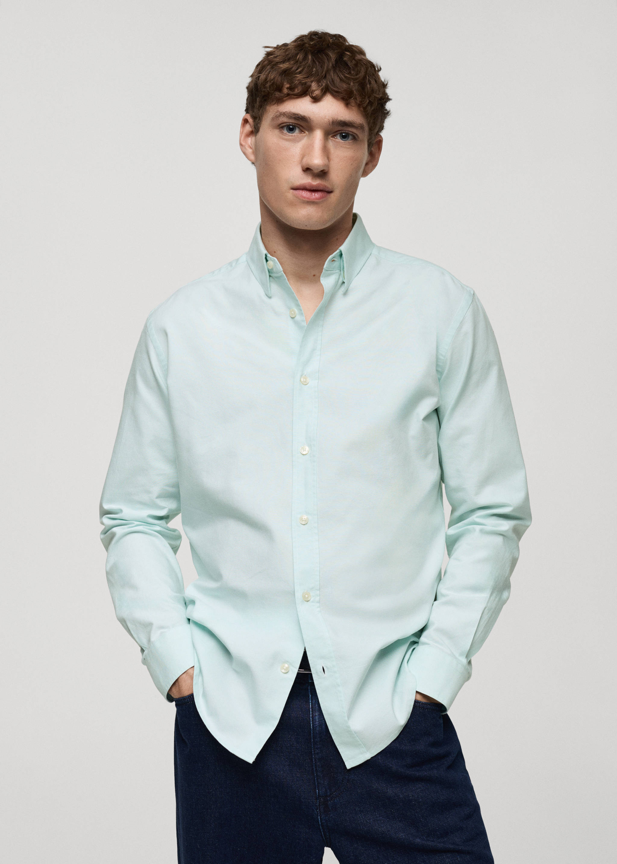 100% cotton Oxford shirt - Medium plane
