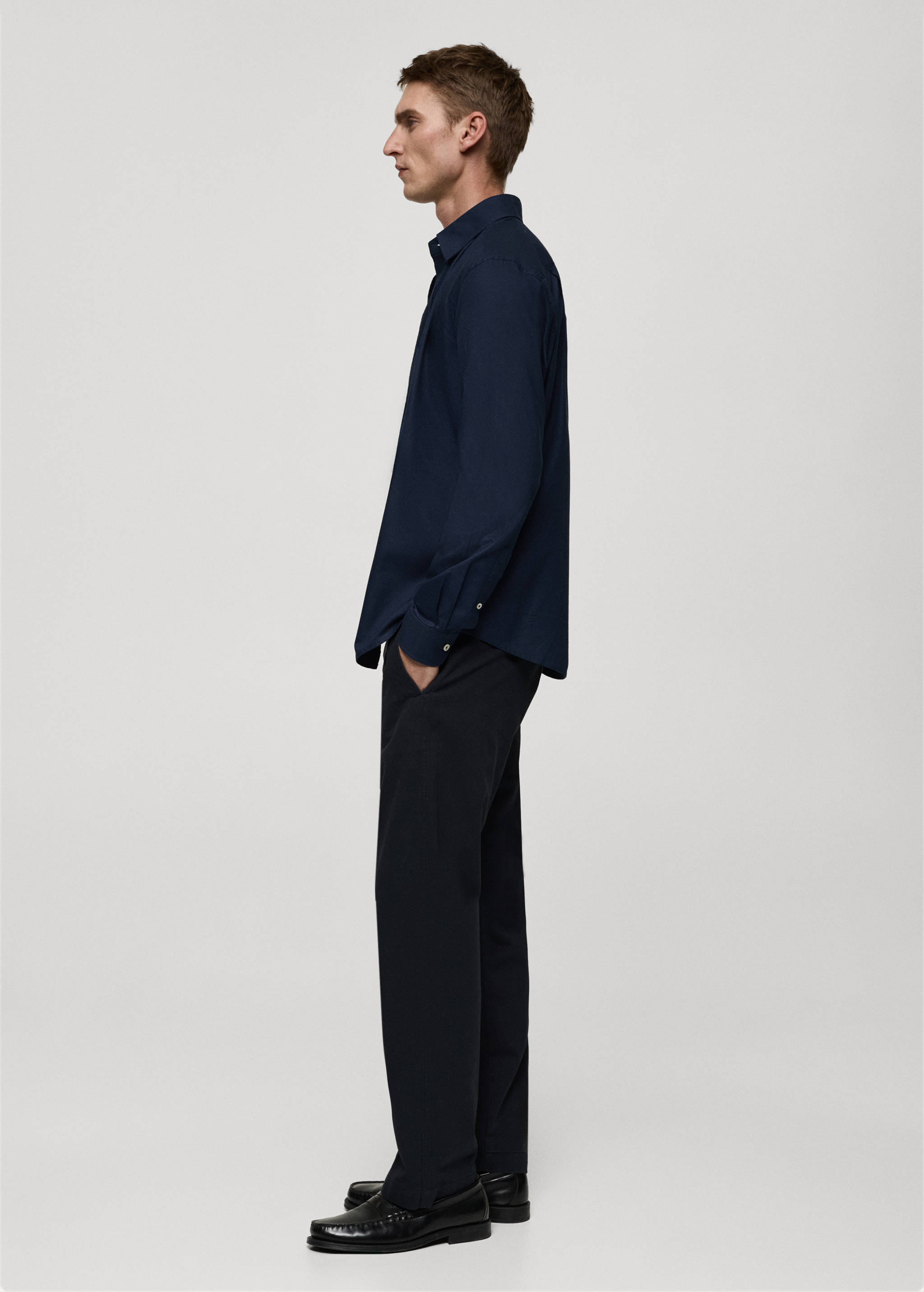 Camisa de Oxford de 100% lã - Pormenor do artigo 2