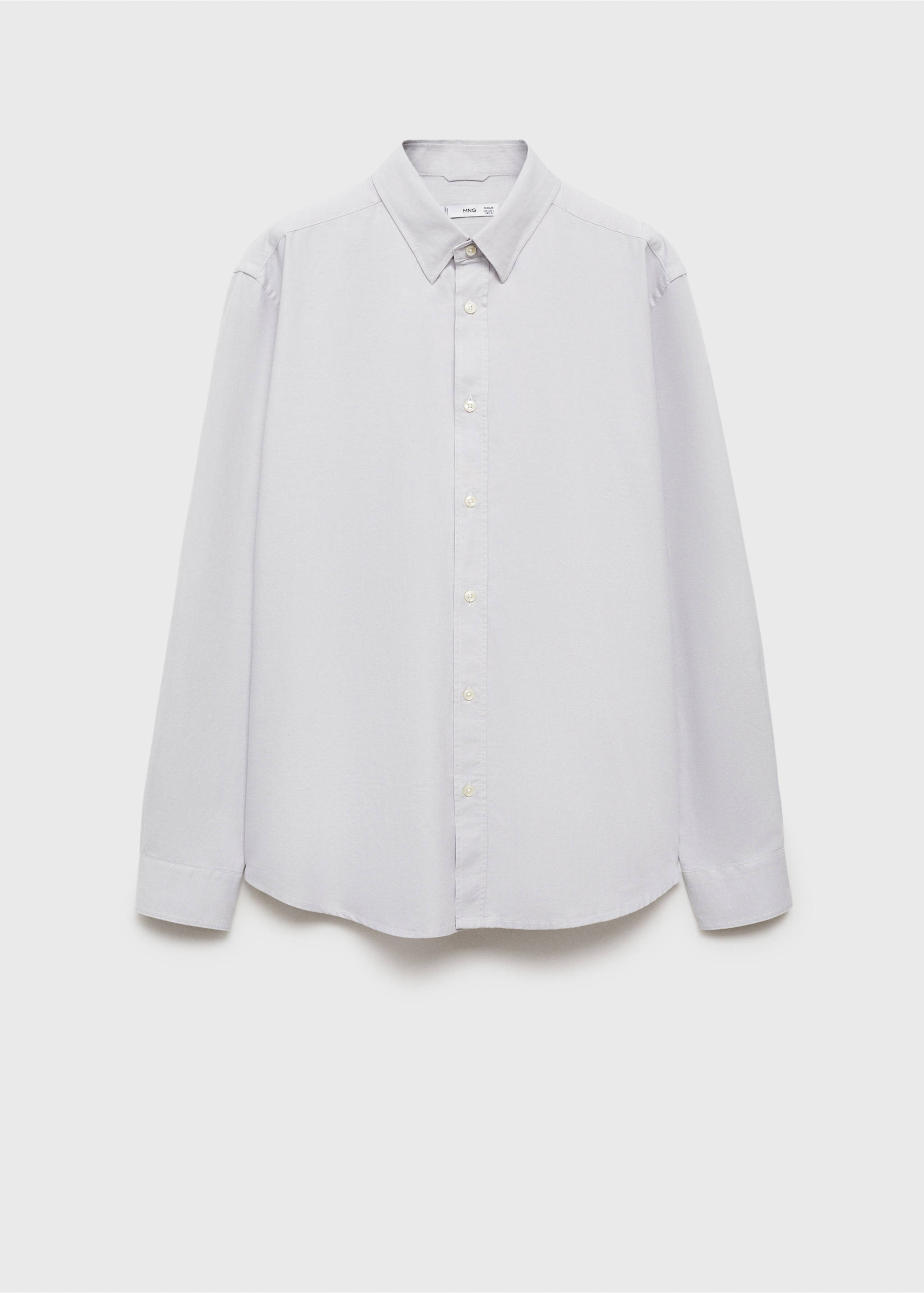 Camisa Oxford 100% algodón - Artículo sin modelo, Gris. Ref: 87000605-00.