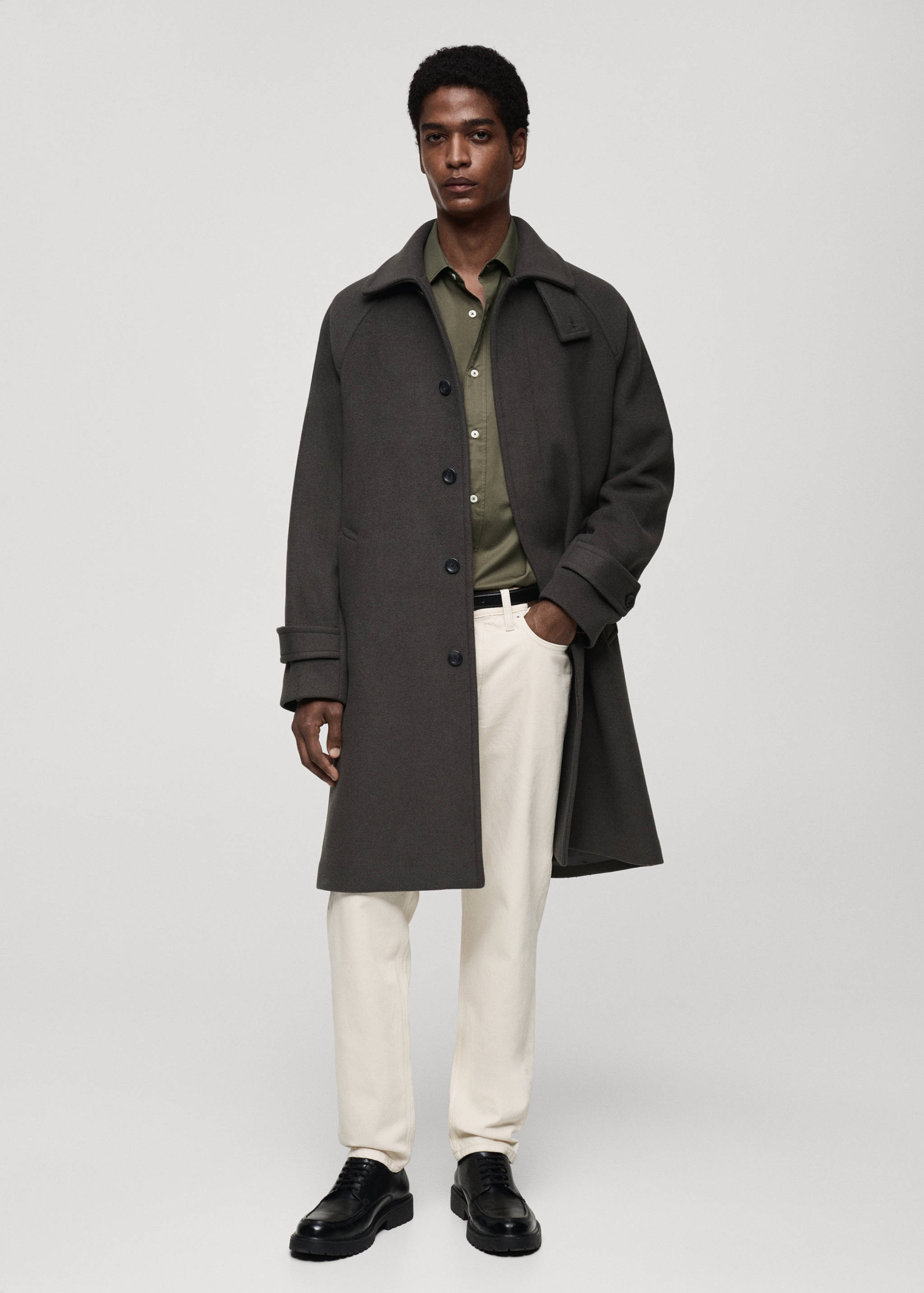 100% cotton regular fit shirt - General plane