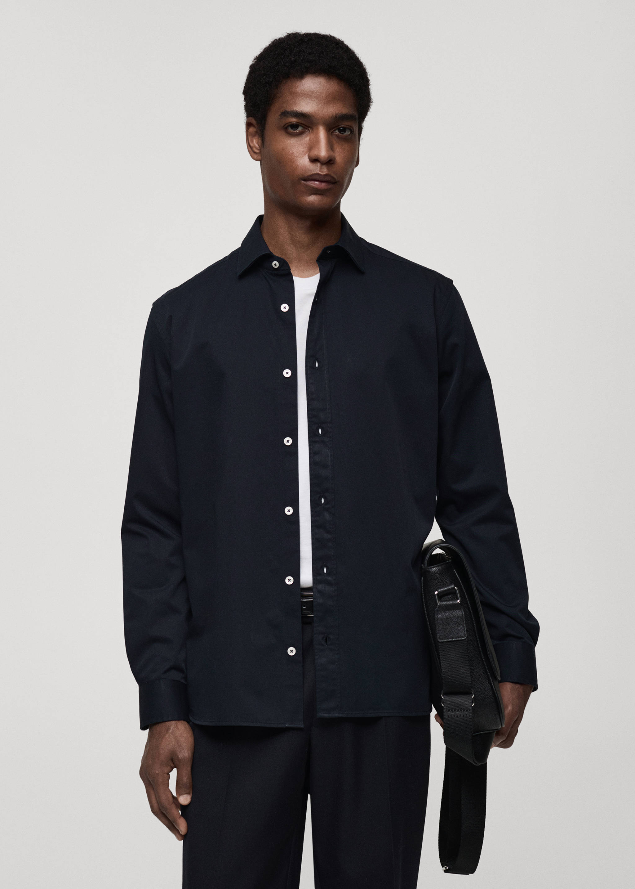 100% cotton regular fit shirt - Medium plane