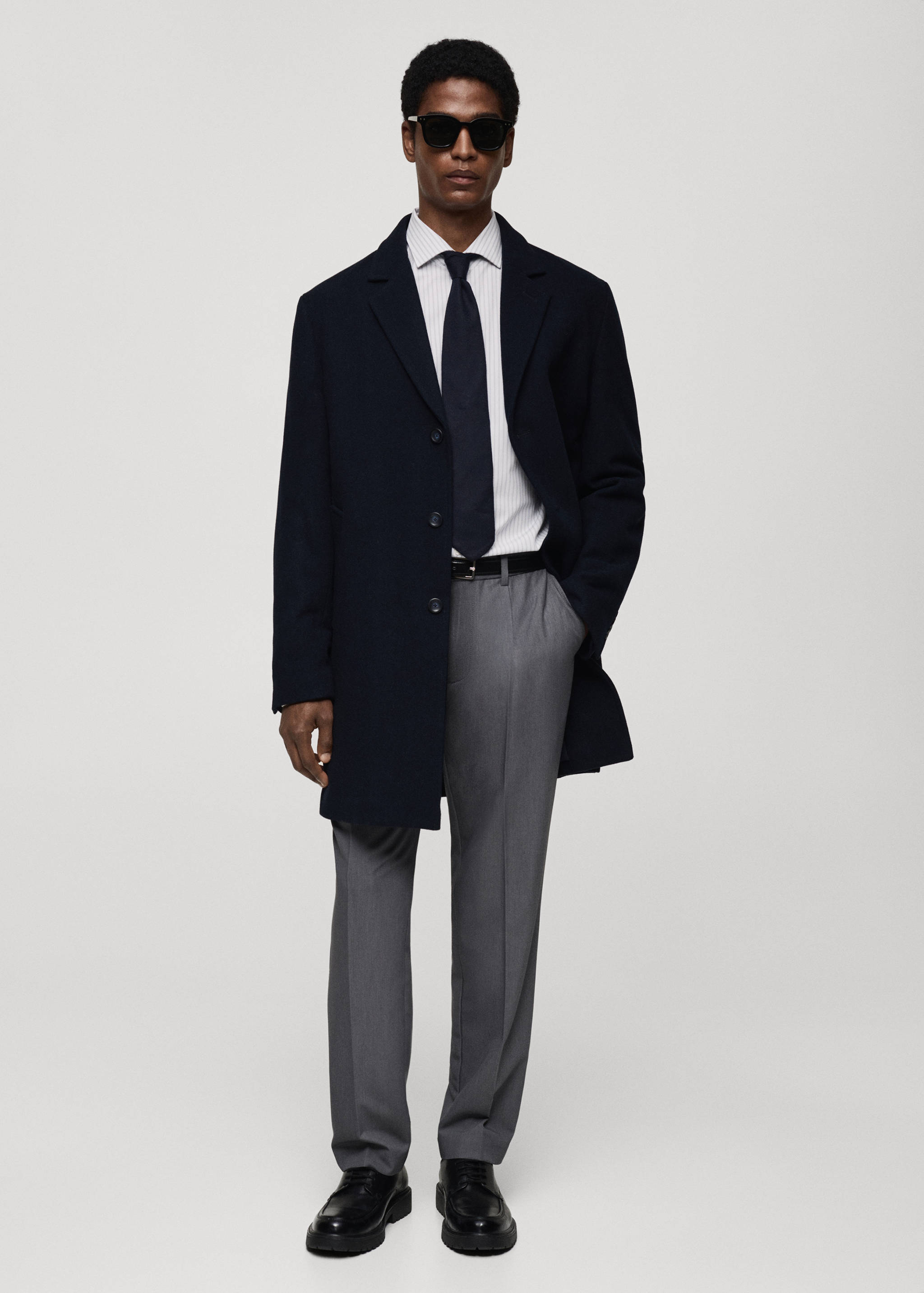 Slim fit striped cotton shirt - General plane