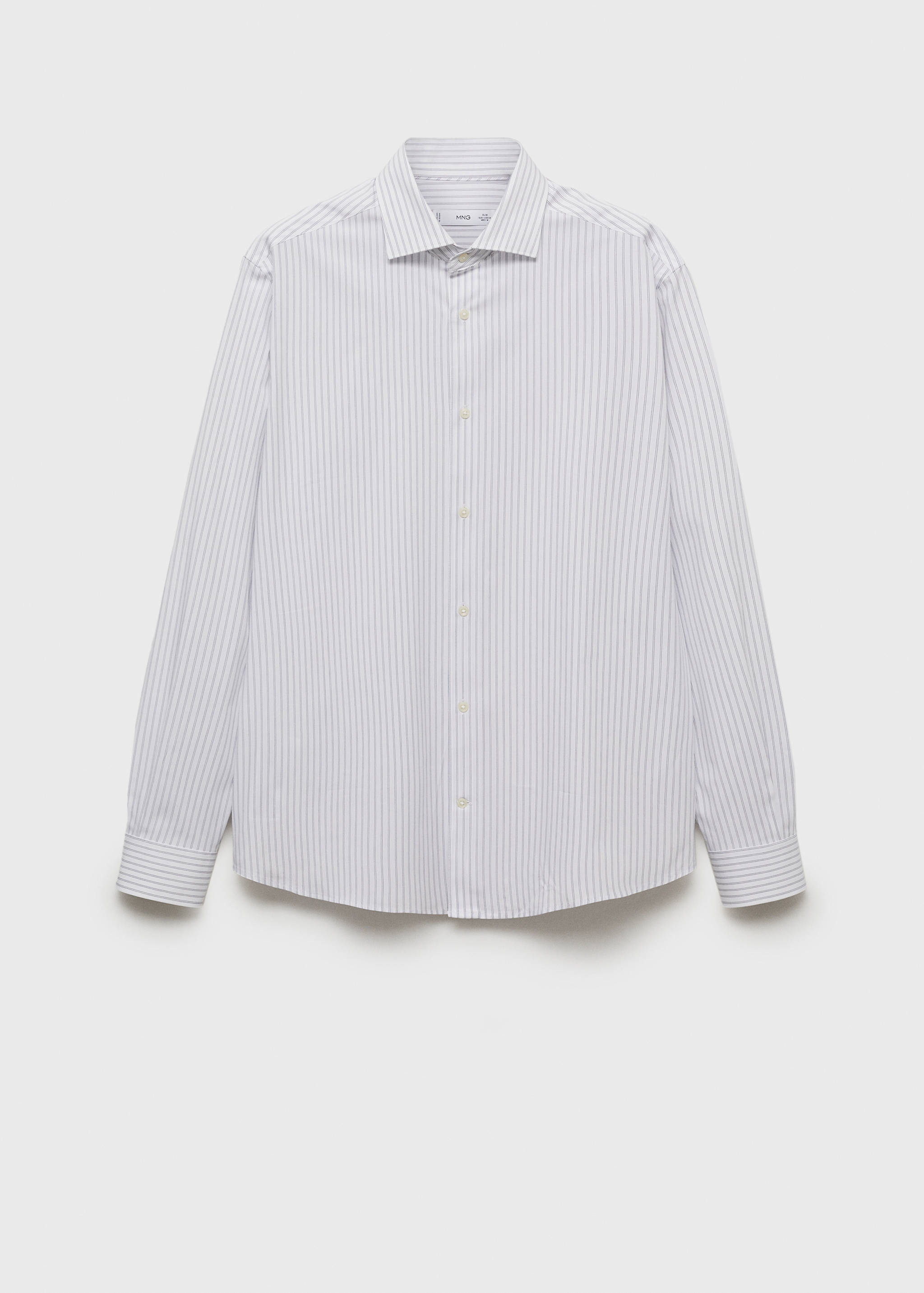 Slim fit striped cotton shirt - Article without model