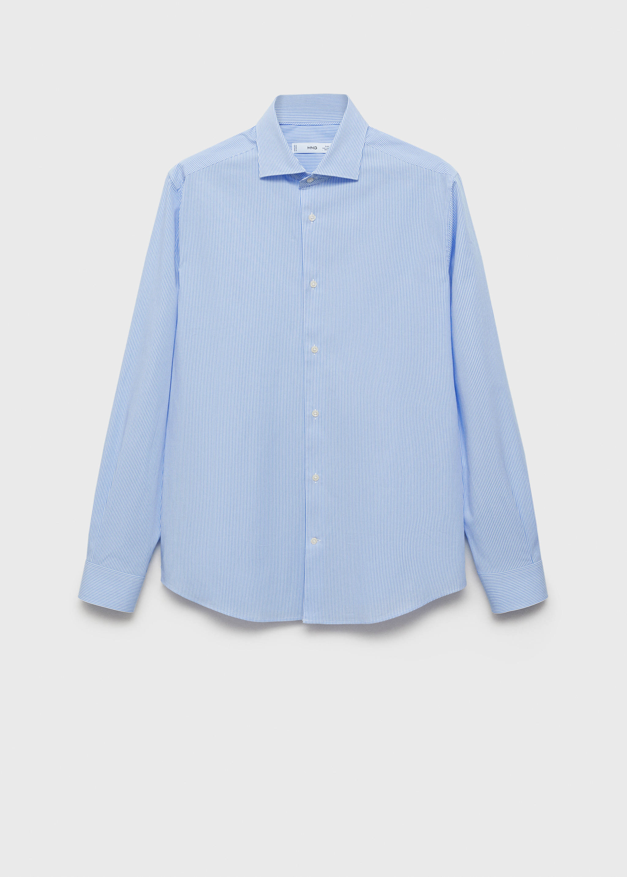 Slim fit striped cotton shirt - Article without model