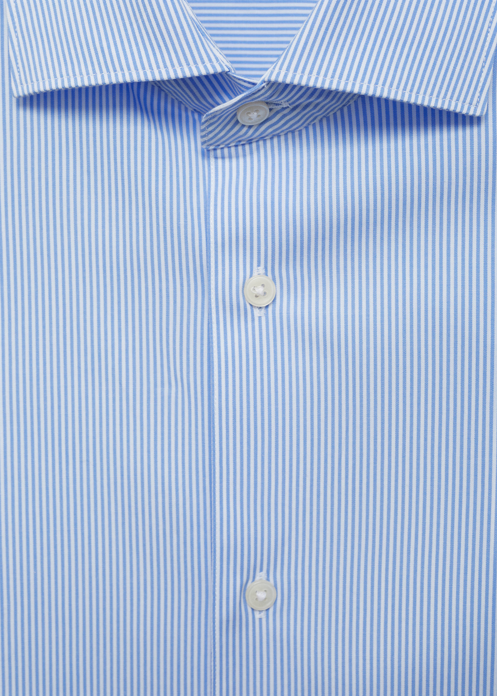 Slim fit striped cotton shirt - Details of the article 8
