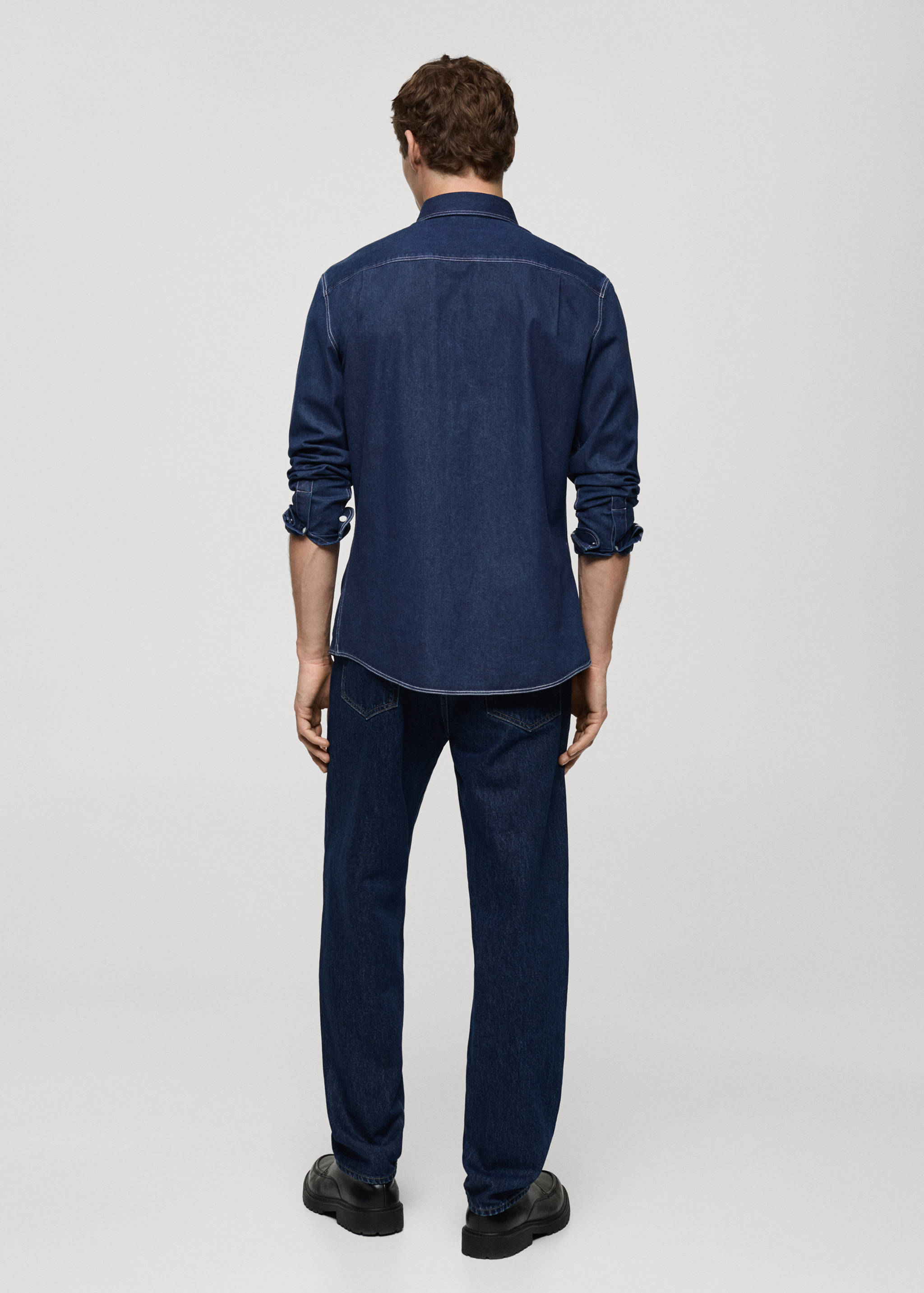 Camisa texana 100% cotó - Revers de l'article