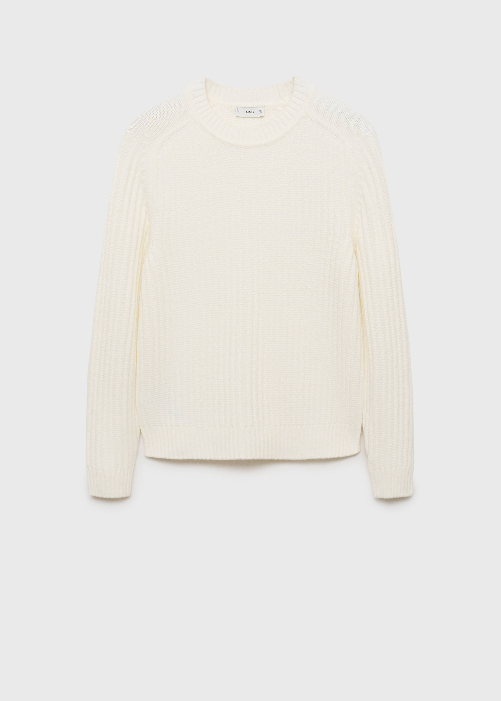 Wool-blend rib-knit sweater - Article without model