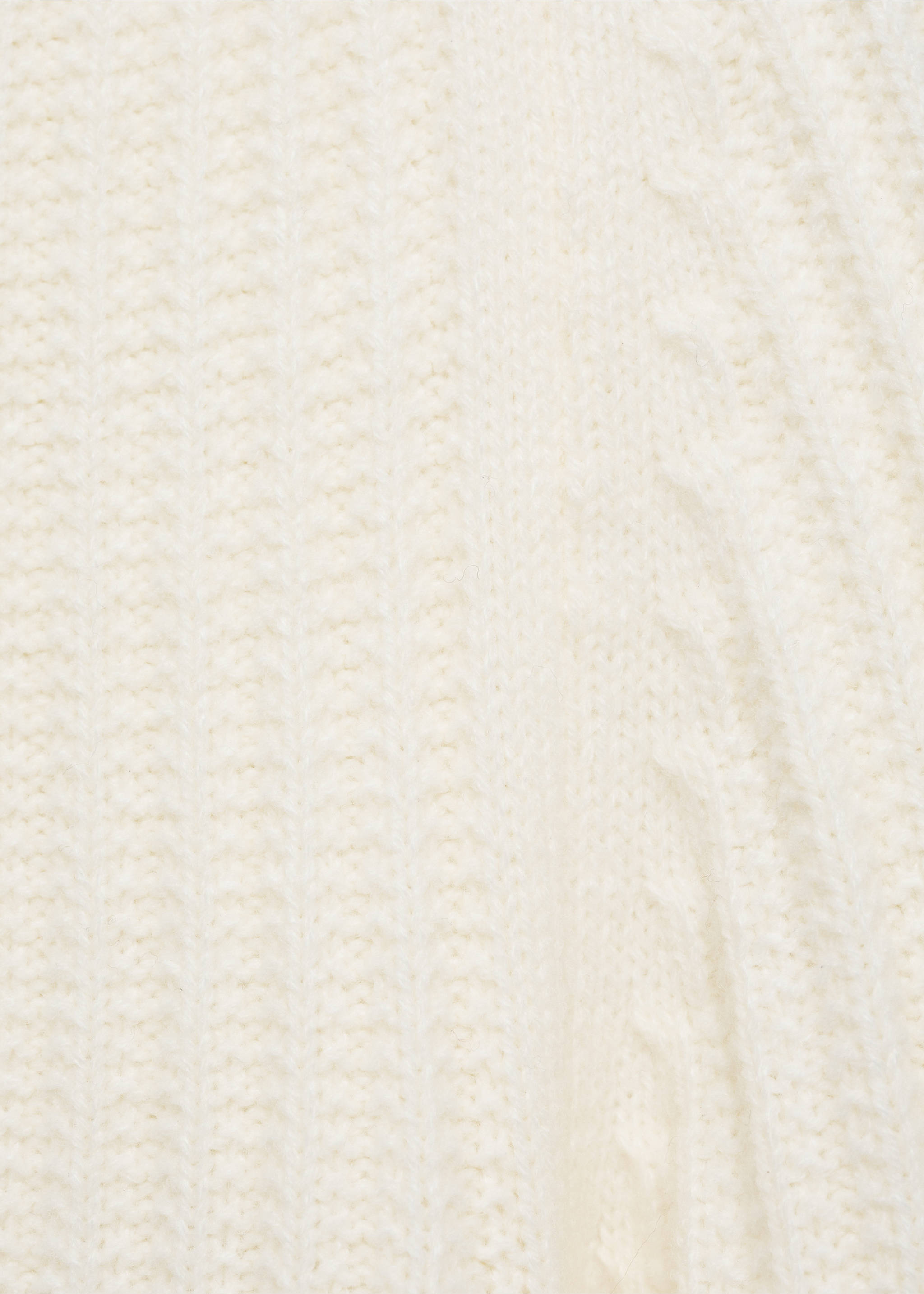 Wool-blend rib-knit sweater - Details of the article 0, Off White. Ref: 87000612-00.