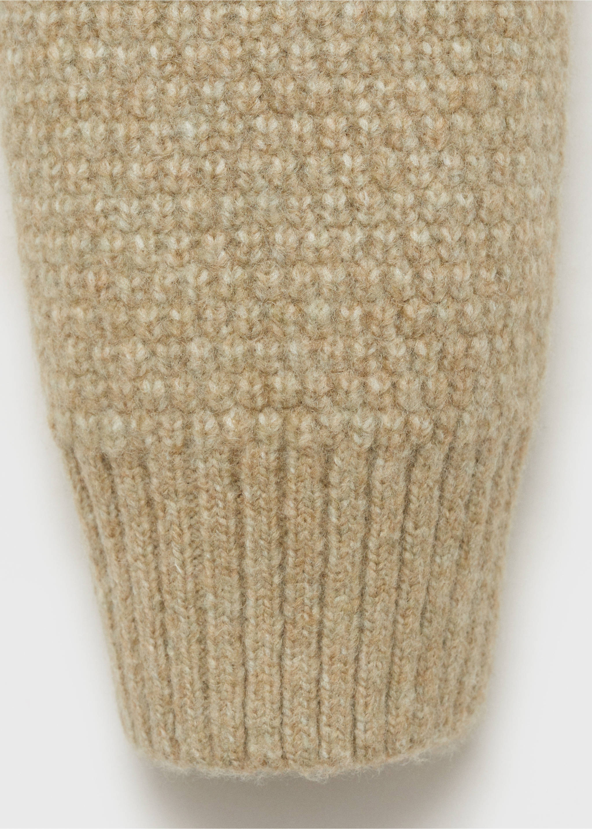 Strukturierter Strickpullover - Detail des Artikels 0, Pastellgrün. Ref: 87000613-00.