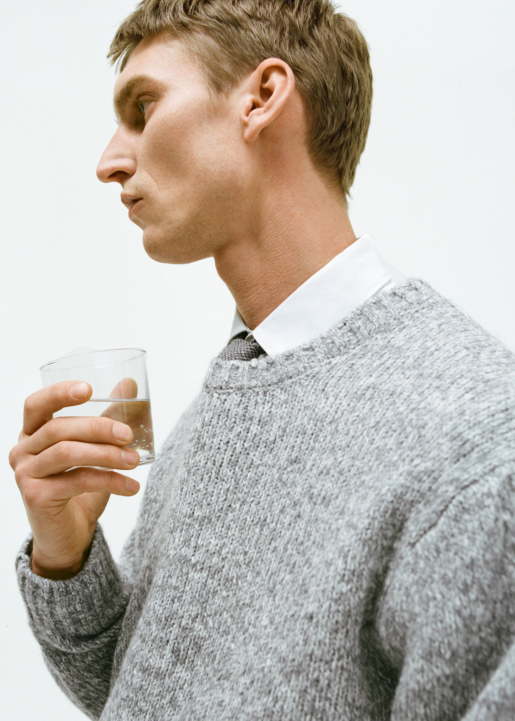 Fleece and cotton sweater - Details of the article 3