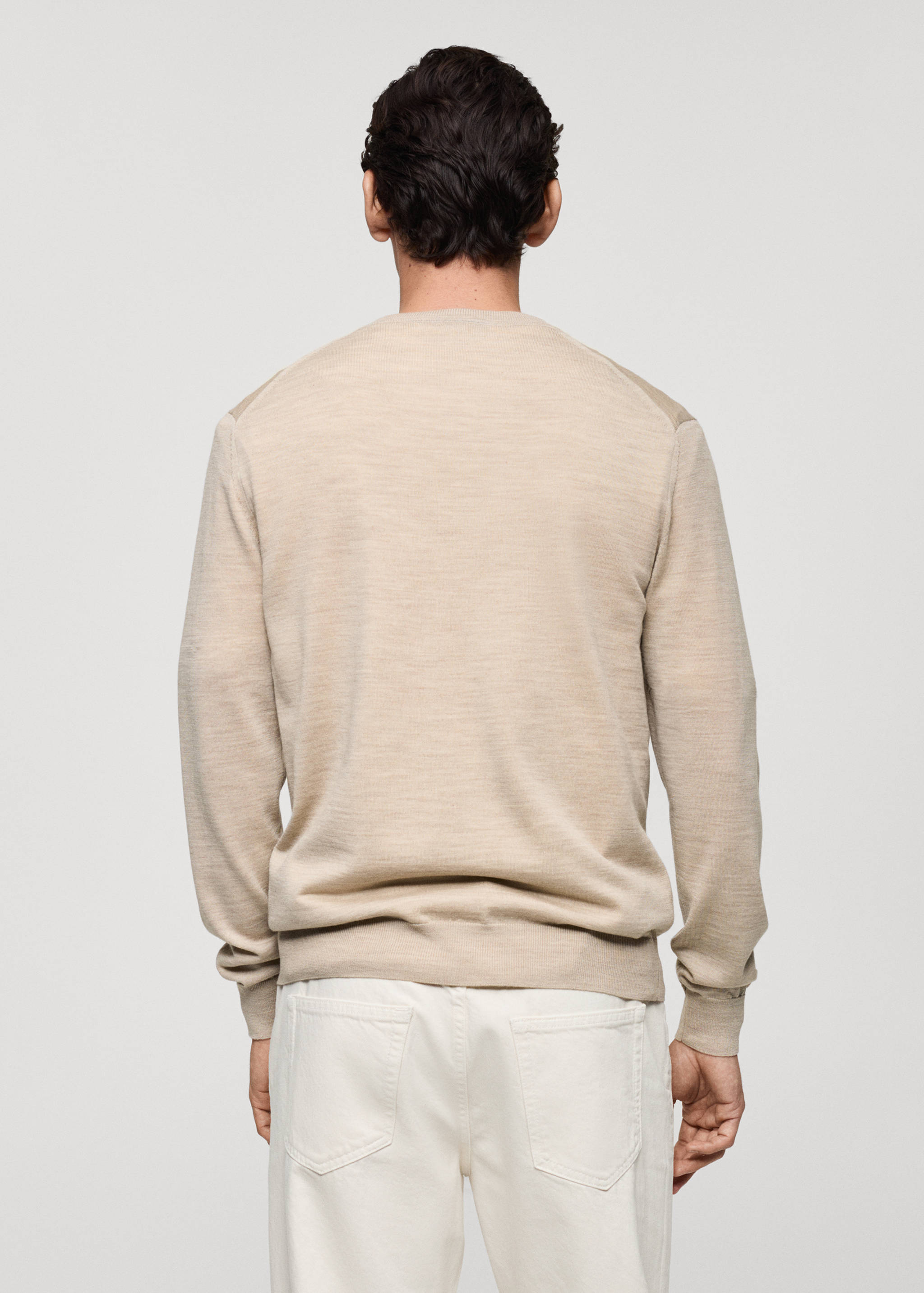 100% merino wool sweater - Reverse of the article