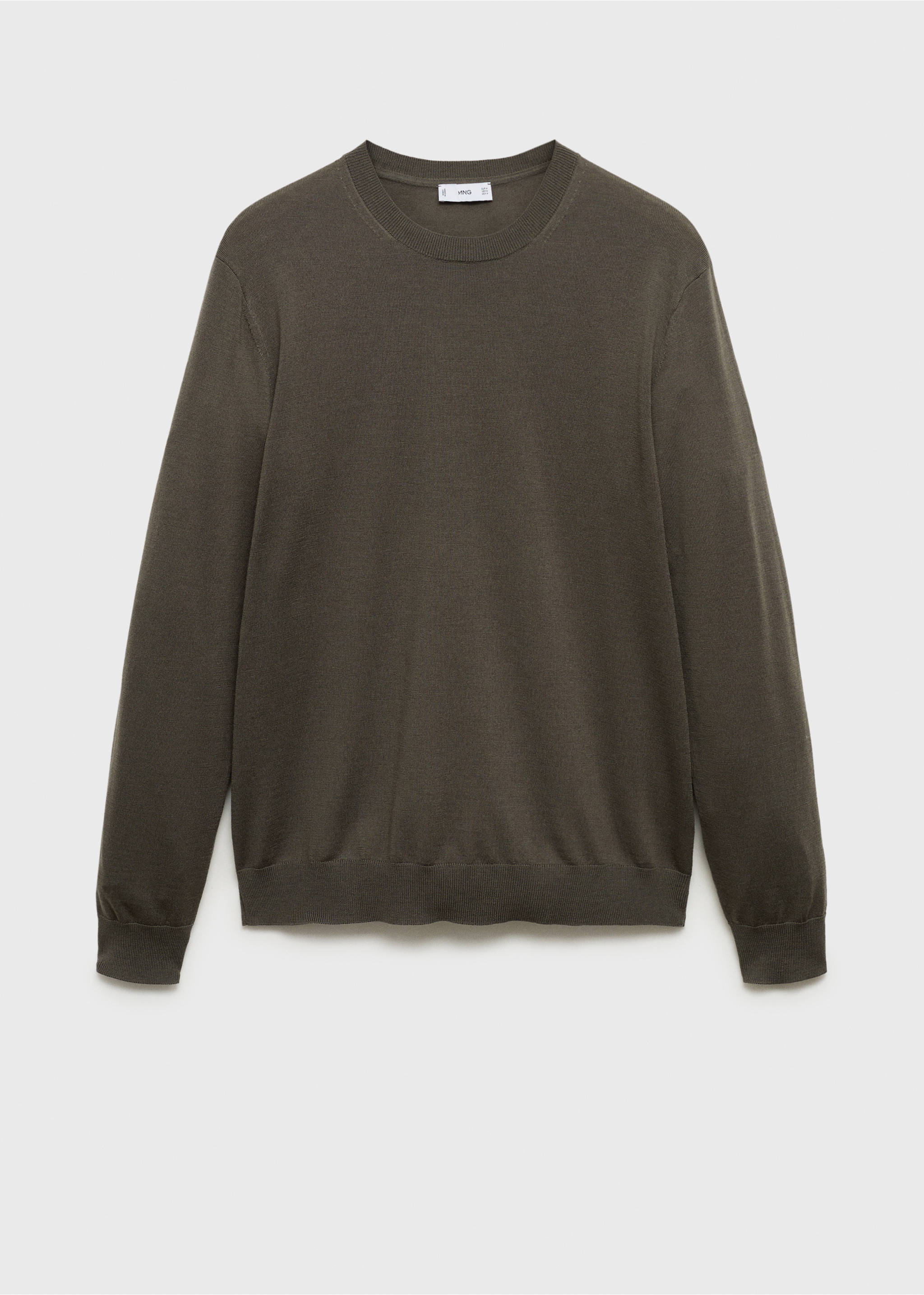 100% merino wool sweater - Article without model, Dark Green. Ref: 87000616-00.