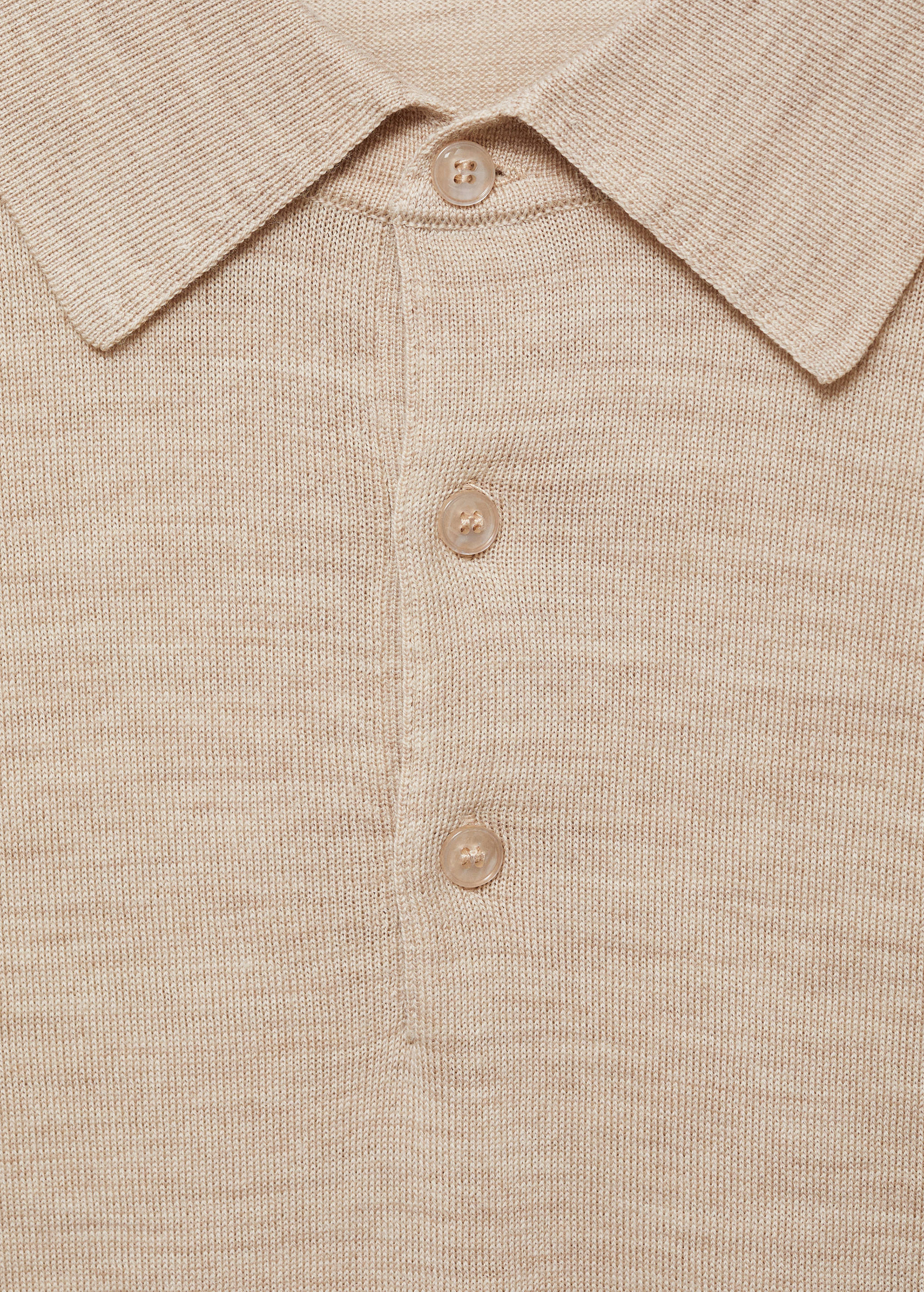 100% merino wool polo sweater - Details of the article 8