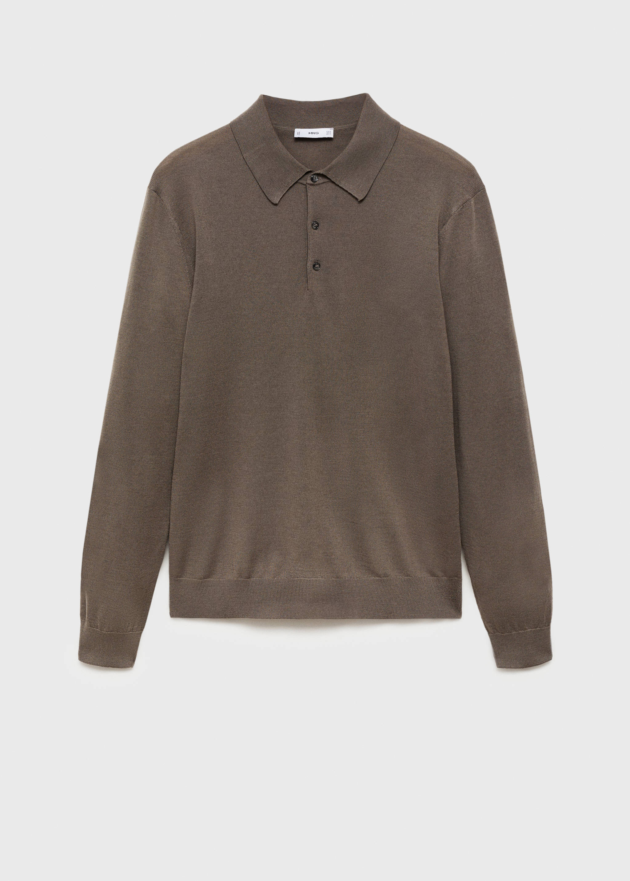 100% merino wool polo sweater - Article without model