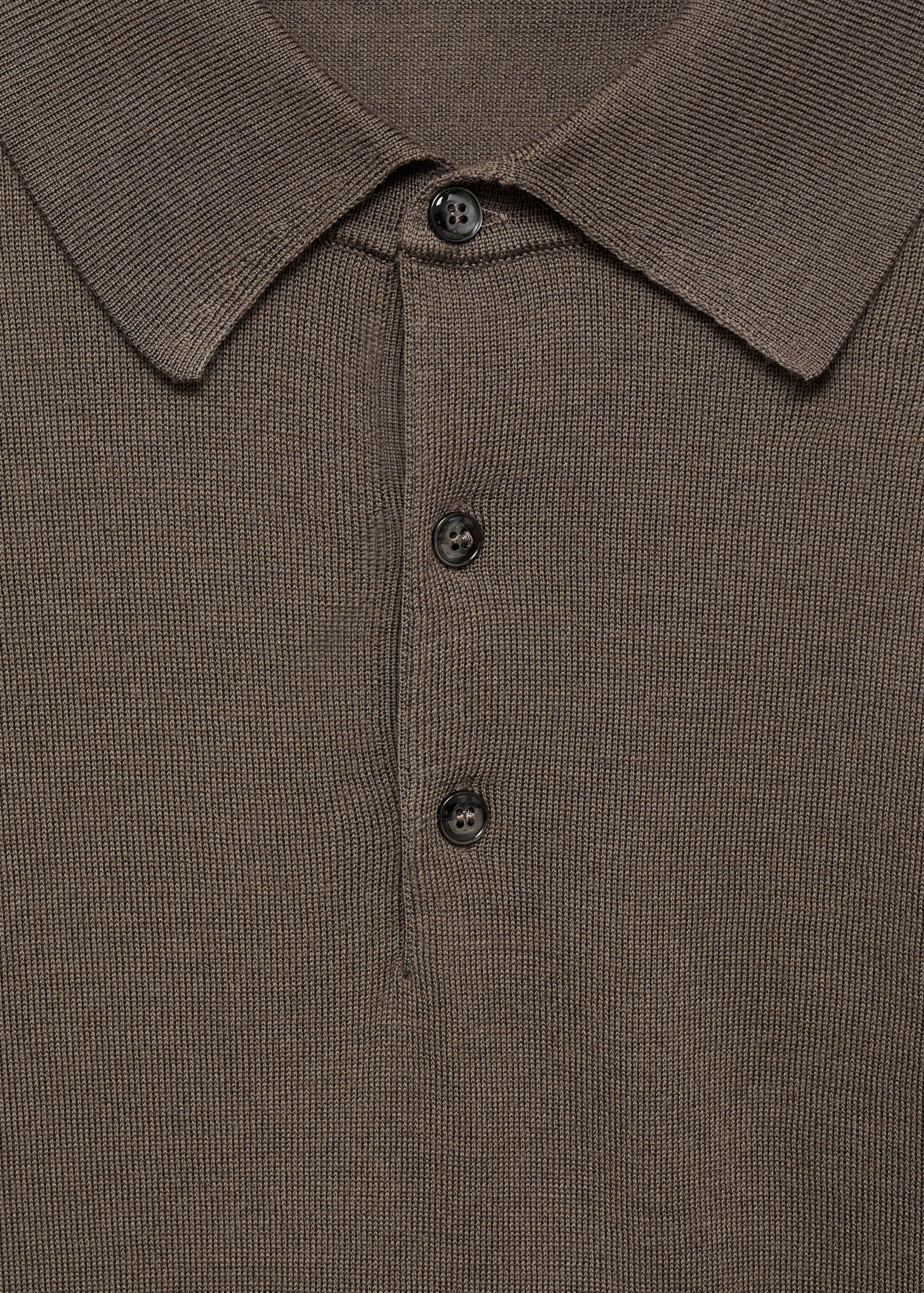 100% merino wool polo sweater - Details of the article 8
