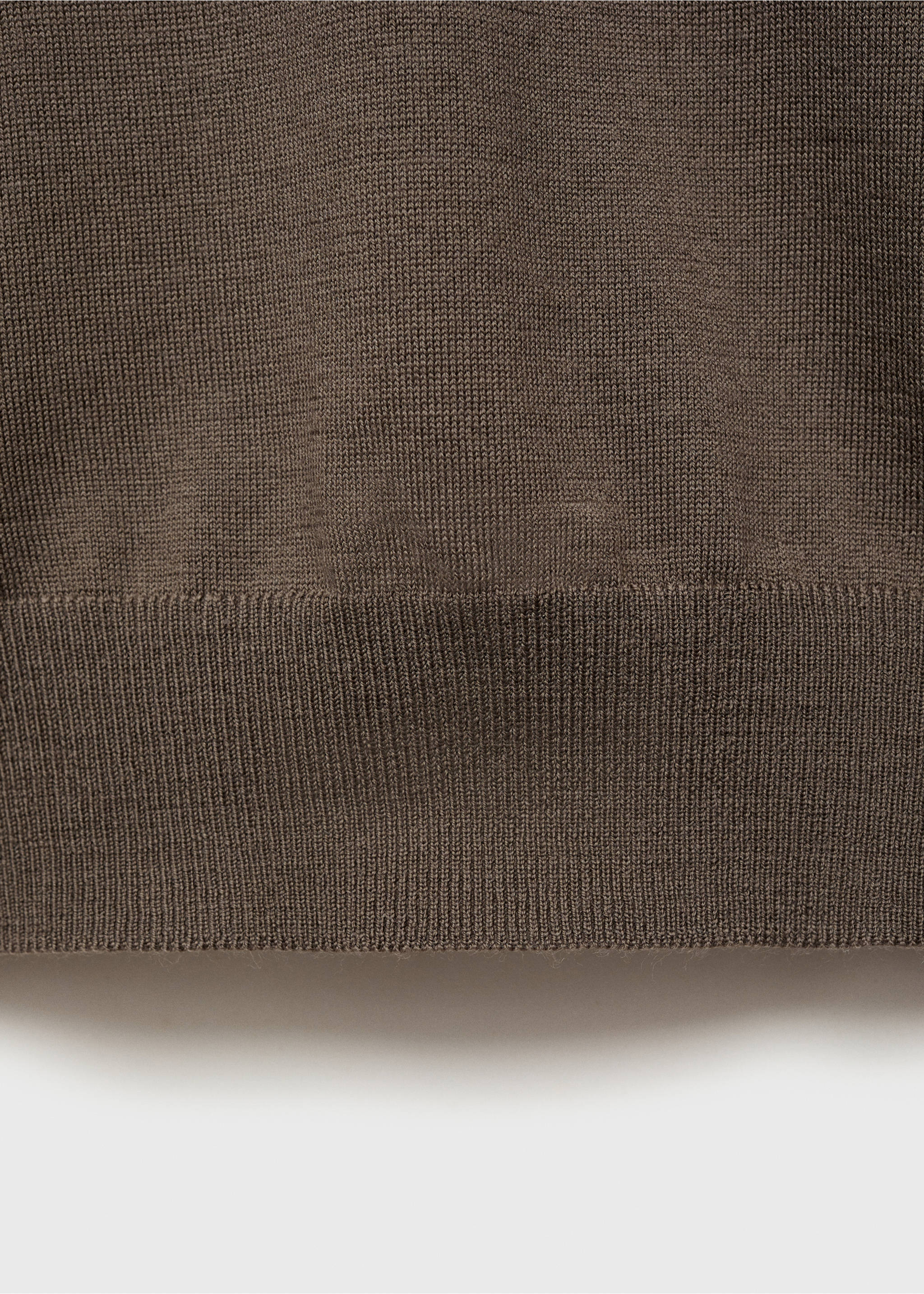 Jersey polo 100% lana de merino - Detalle del artículo 0, Verde oscuro. Ref: 87000618-00.