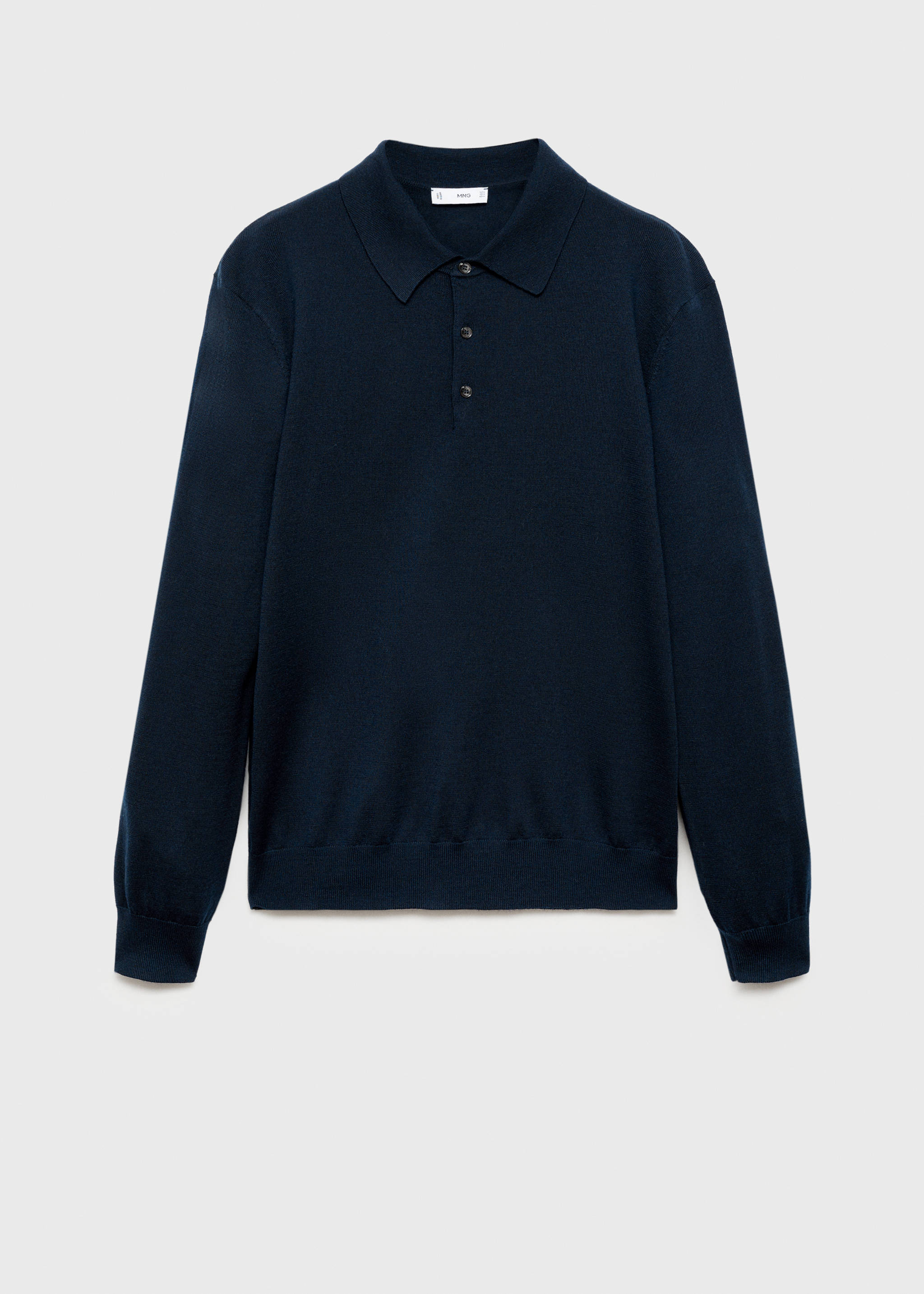 100% merino wool polo sweater - Article without model