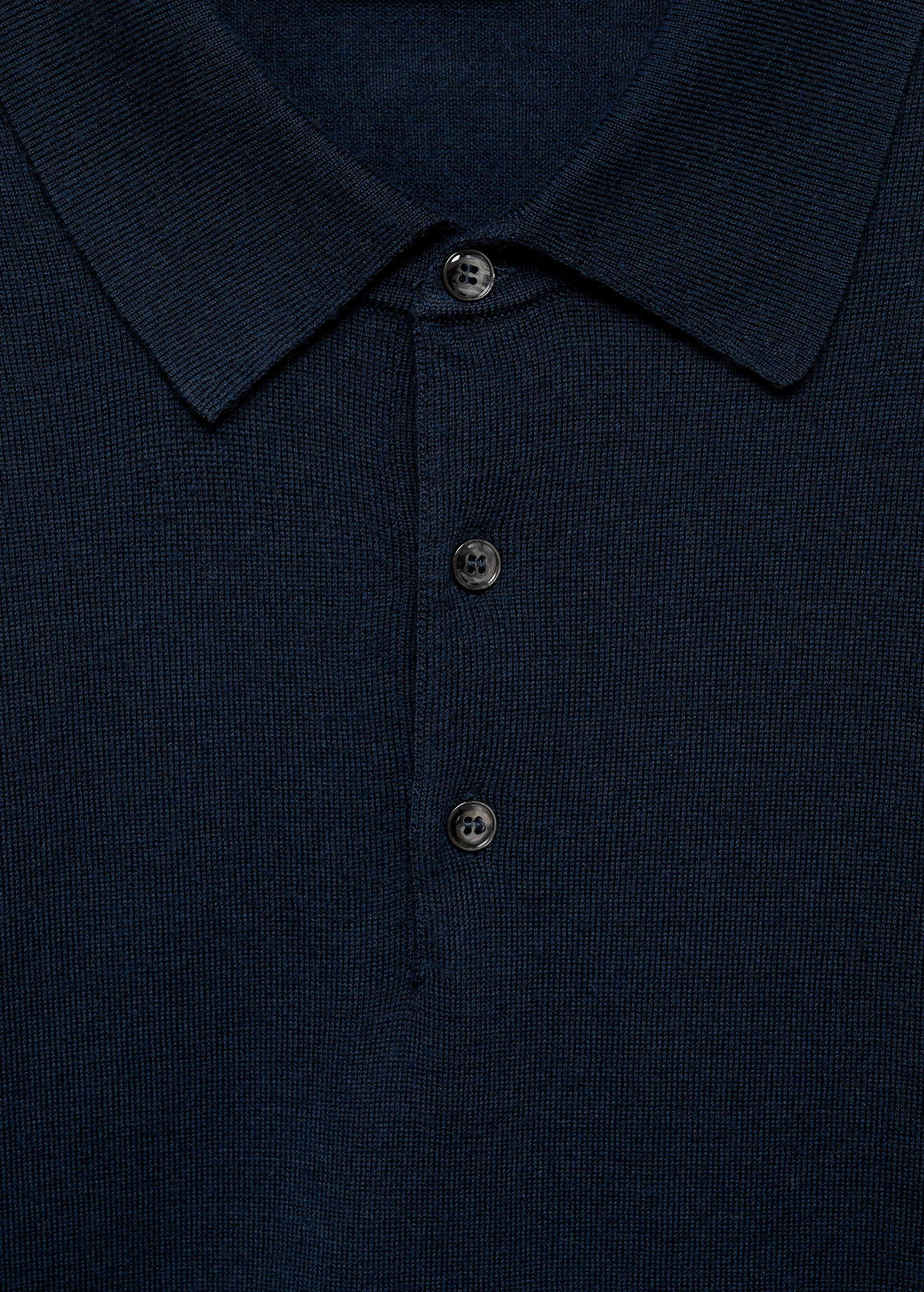 100% merino wool polo sweater - Details of the article 8