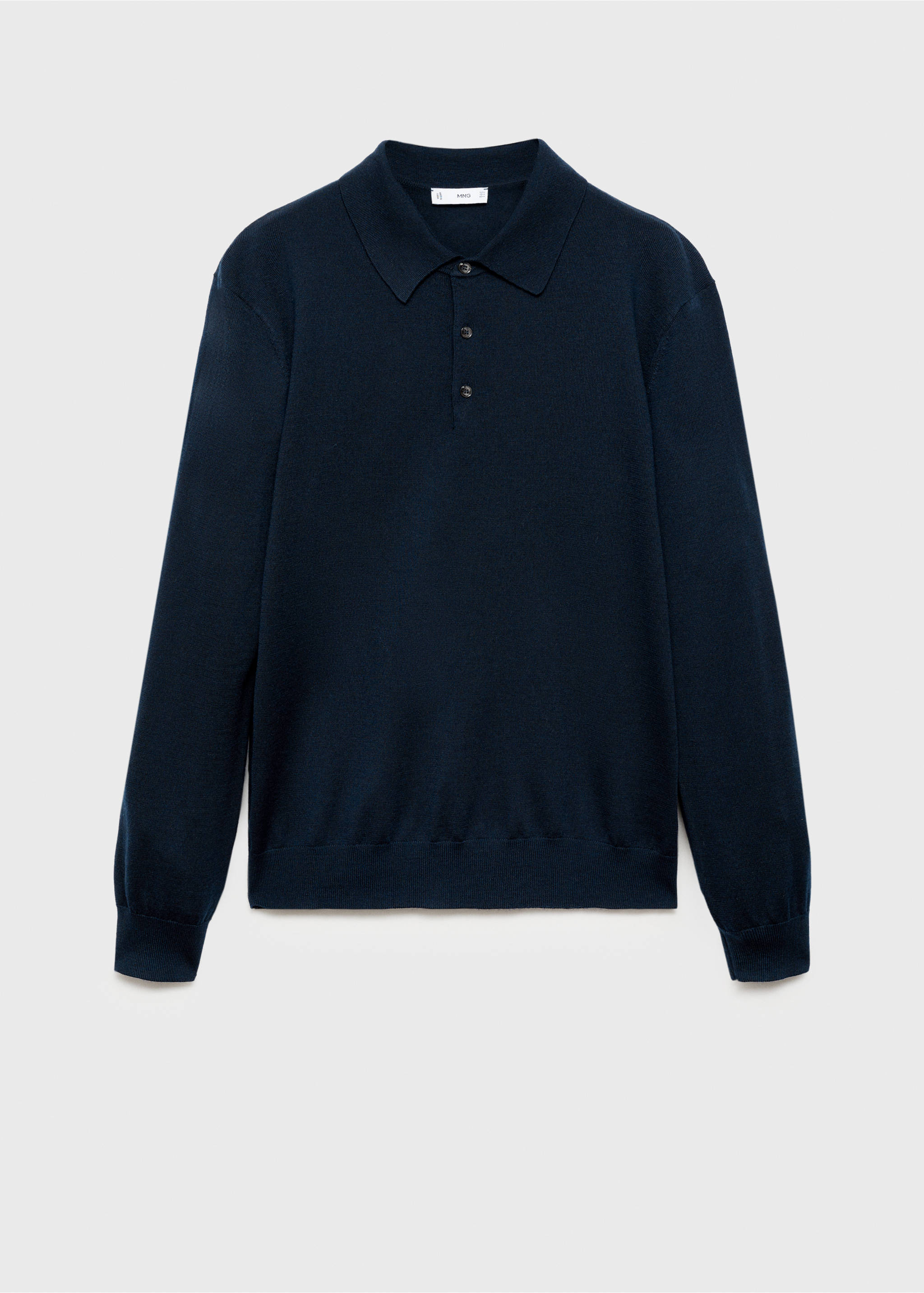 Tenniströja 100% merinoull - Artikel utan modell, Navy blå. Ref: 87000618-00.