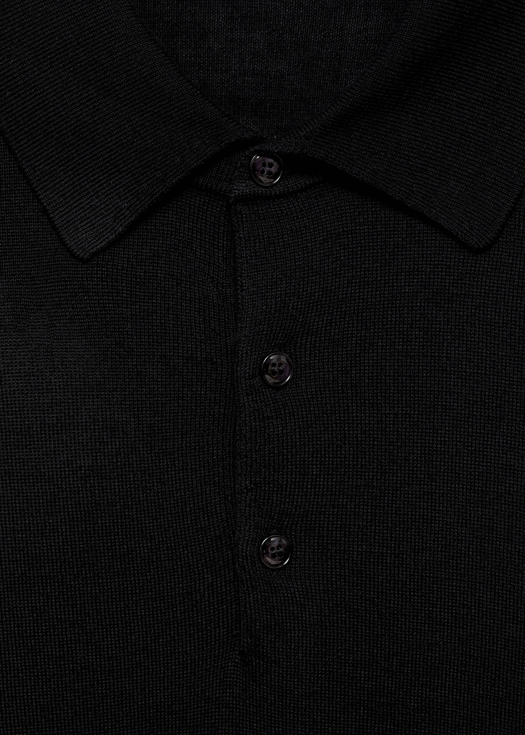 100% merino wool polo sweater - Details of the article 8