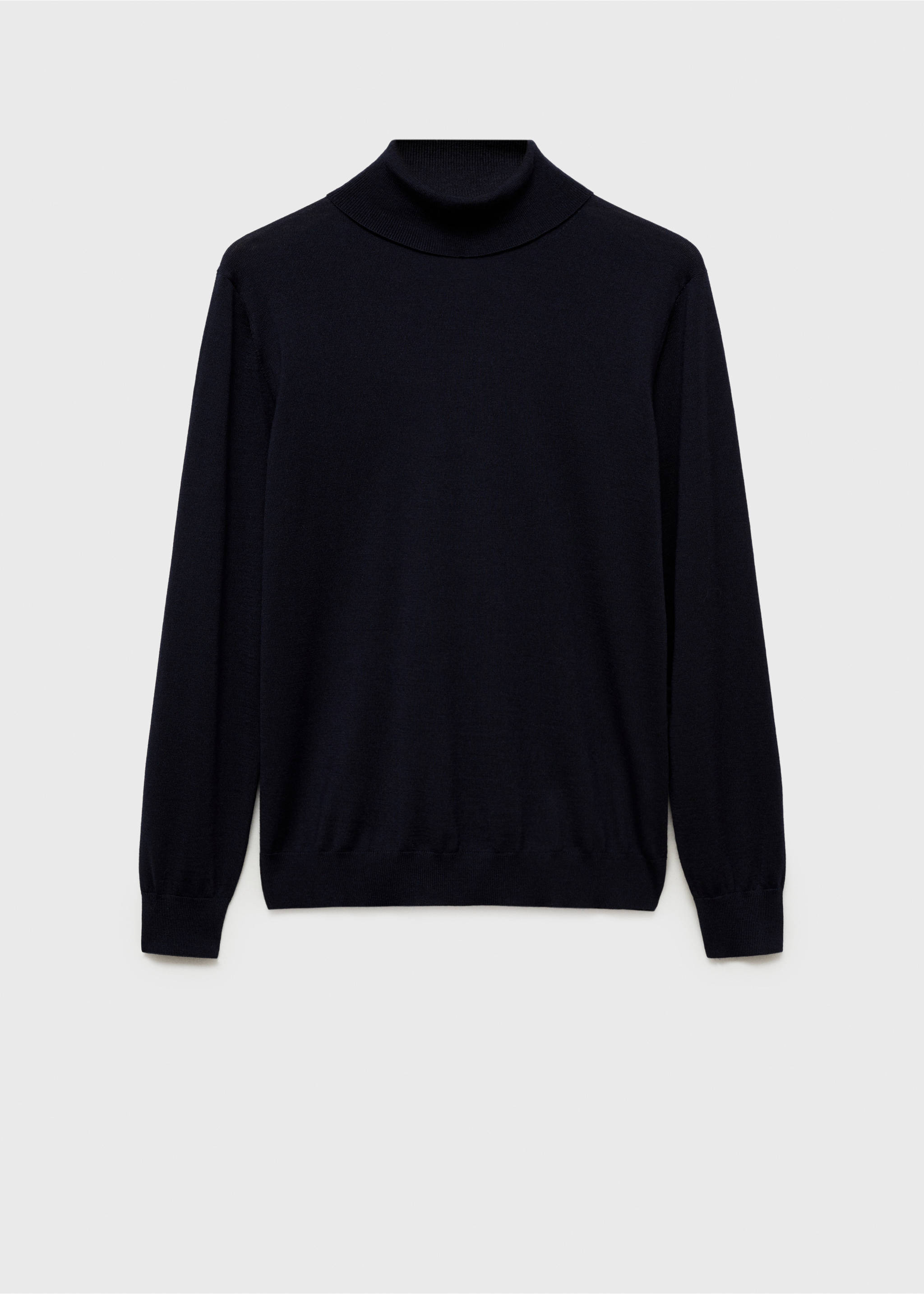 Rollkragenpullover aus 100 % Merinowolle - Artikel ohne Model, Dunkles Marineblau. Ref: 87000619-00.