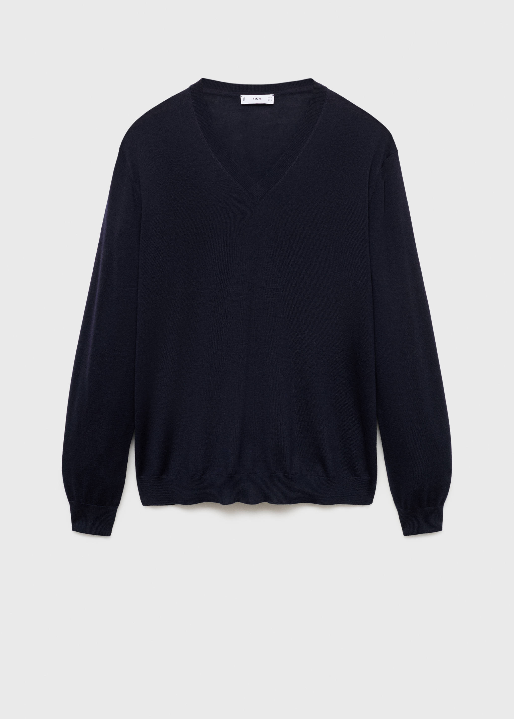 100% merino wool V-neck sweater - Article without model