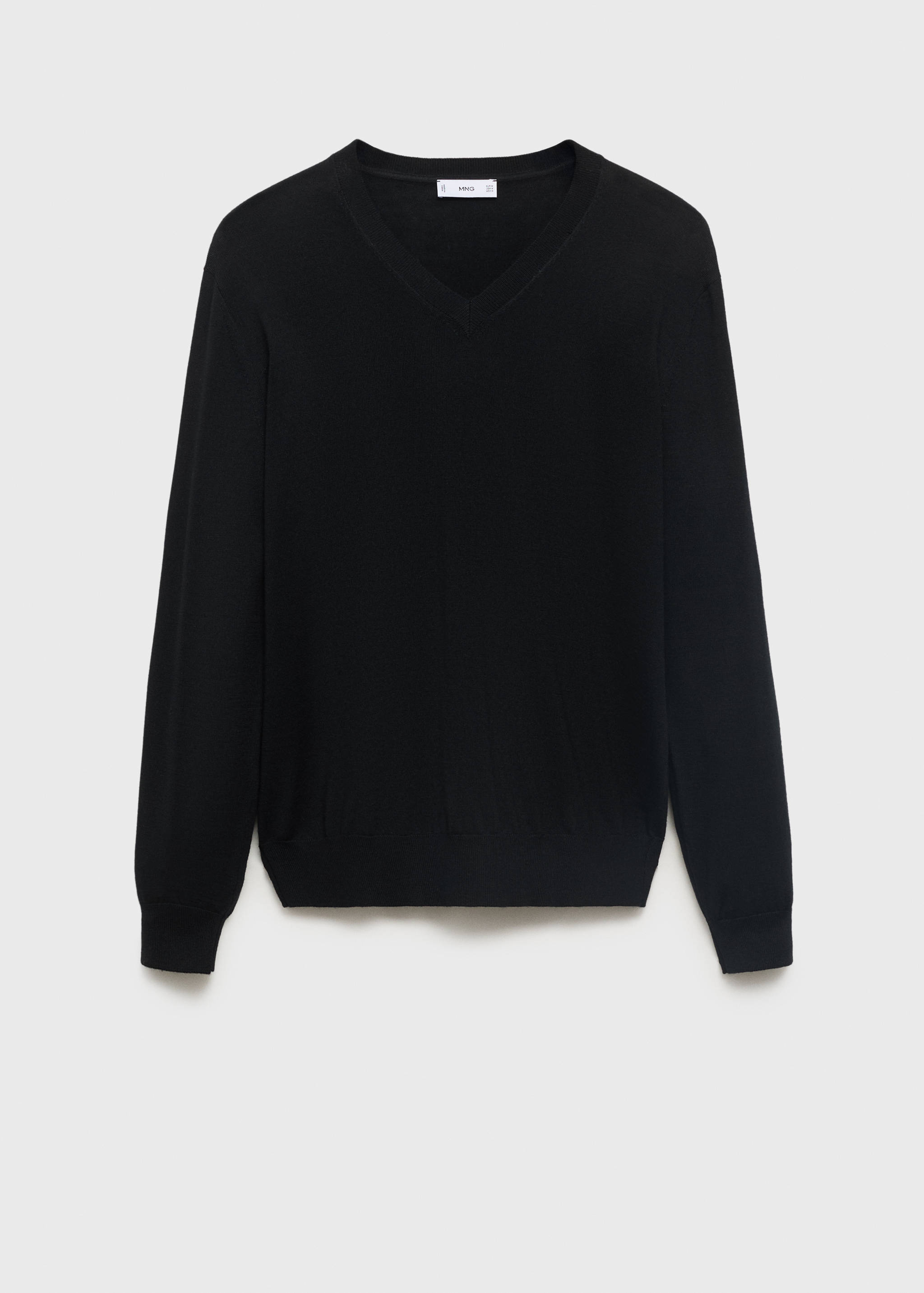 100% merino wool V-neck sweater - Article without model