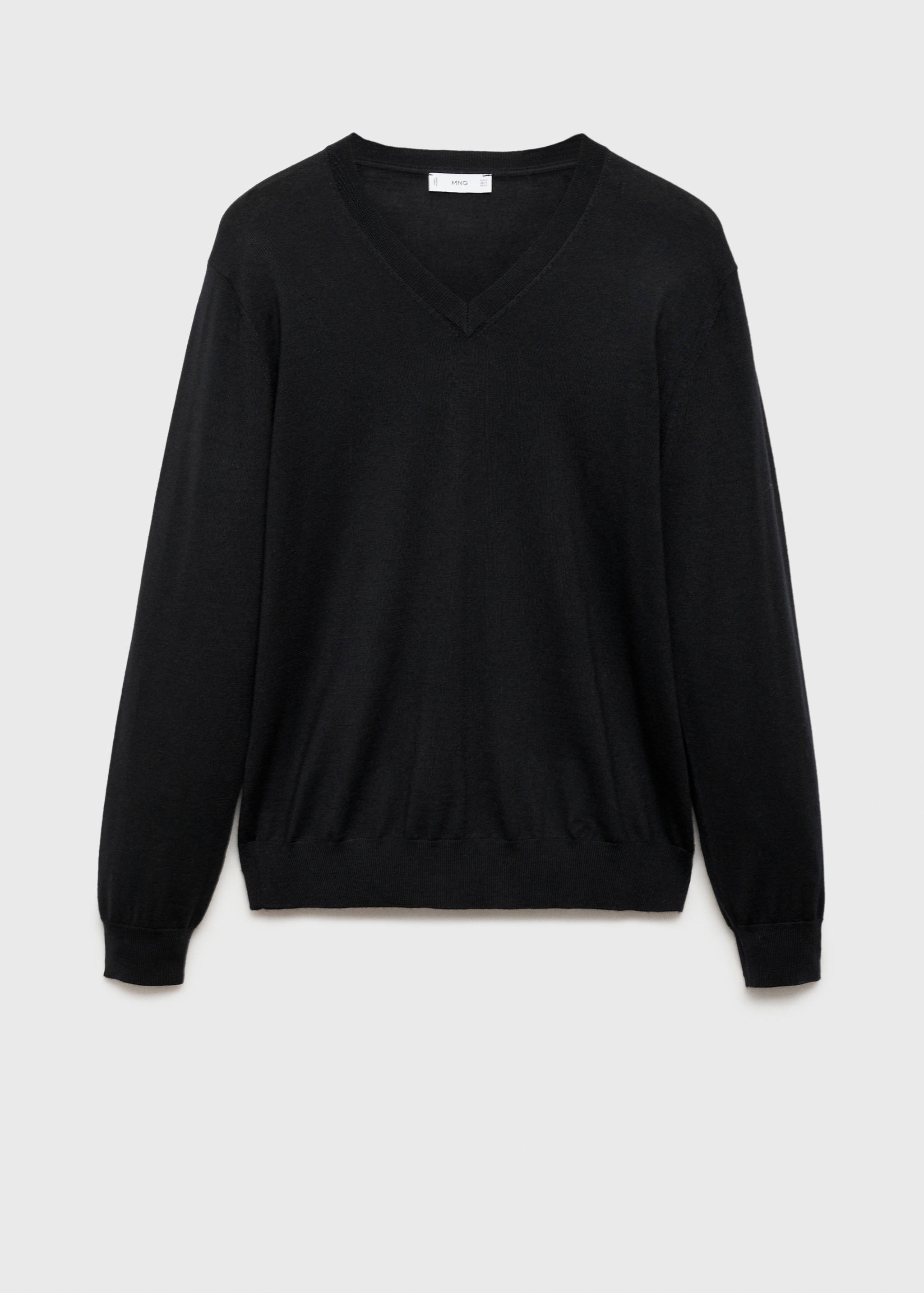 100% merino wool V-neck sweater - Article without model